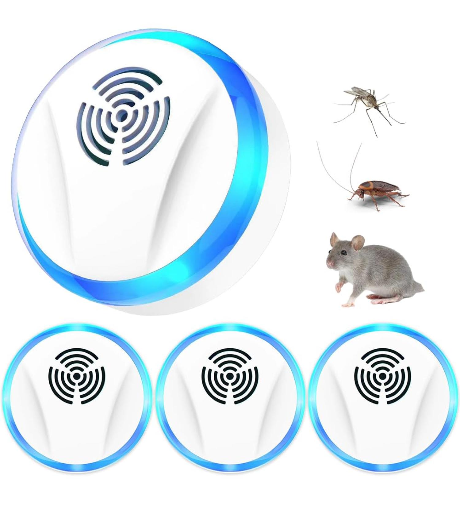 Yangun Ultrasound Pest Control - 4 Pack Electronic Insect Repellers for Mosquitoes Mice & Spiders | Safe Indoor Protection - Buy Online on GoSupps.com
