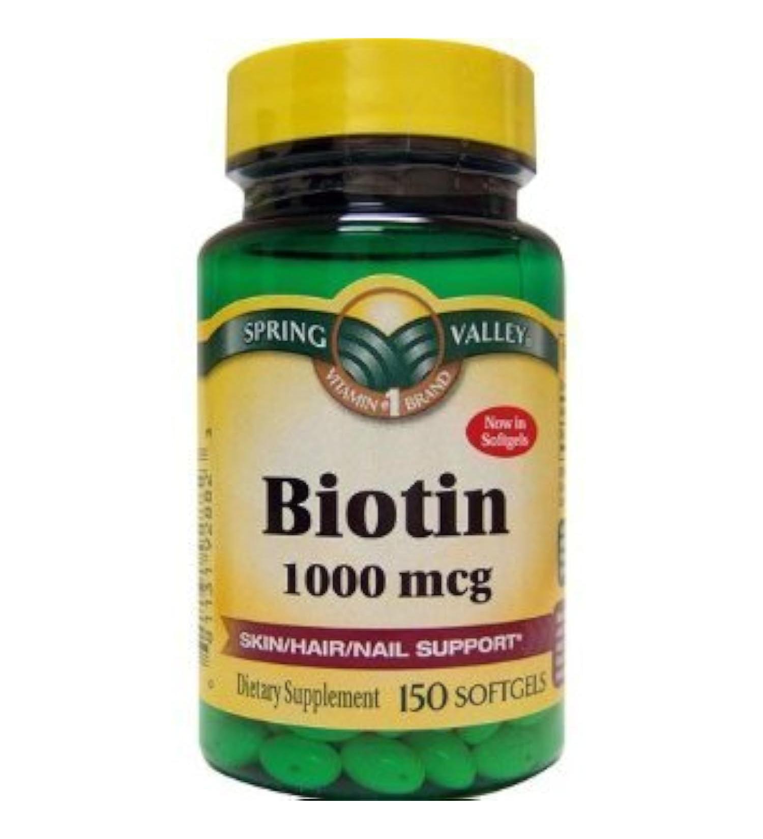 Spring Valley Biotin 1000 Mcg 150ct (Pack of 3)