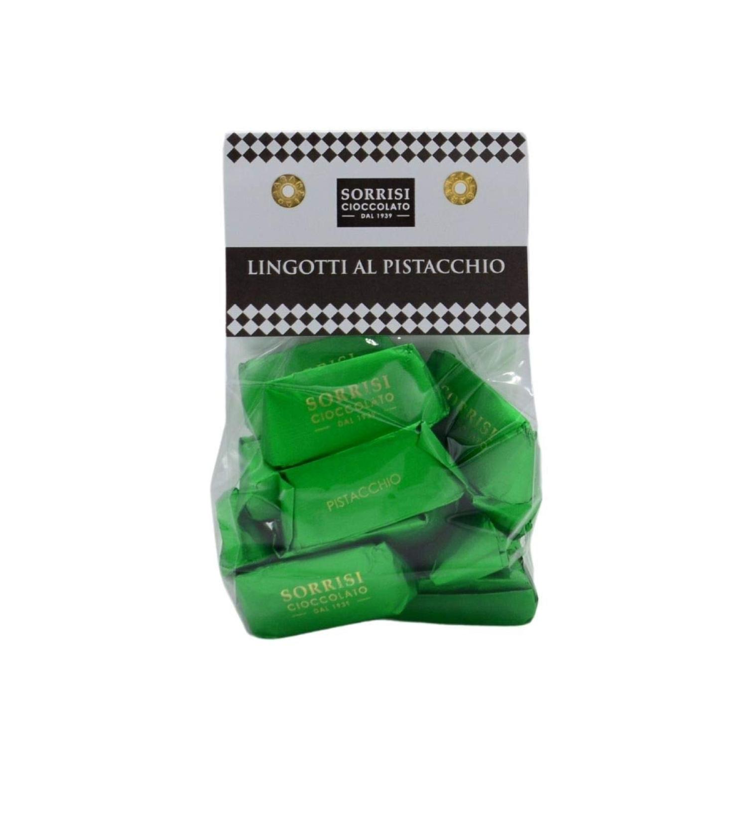 Lingotti al Pistacchio White Praline with Pistachio Pistachios 200g Boella & Sorrisi Pistachio 200 g (1 pack)