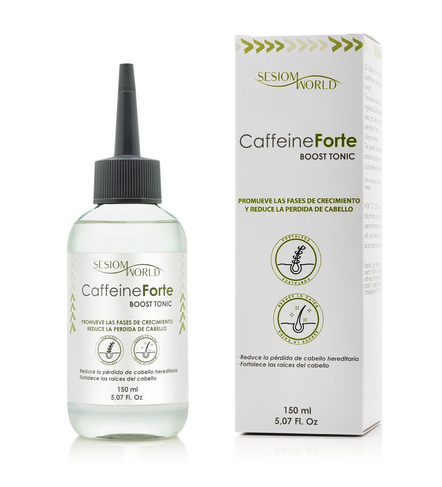 Caffeine Forte Boost Tonic Reduces Hair Loss 150ml Sesiomworld - Buy Online on GoSupps.com