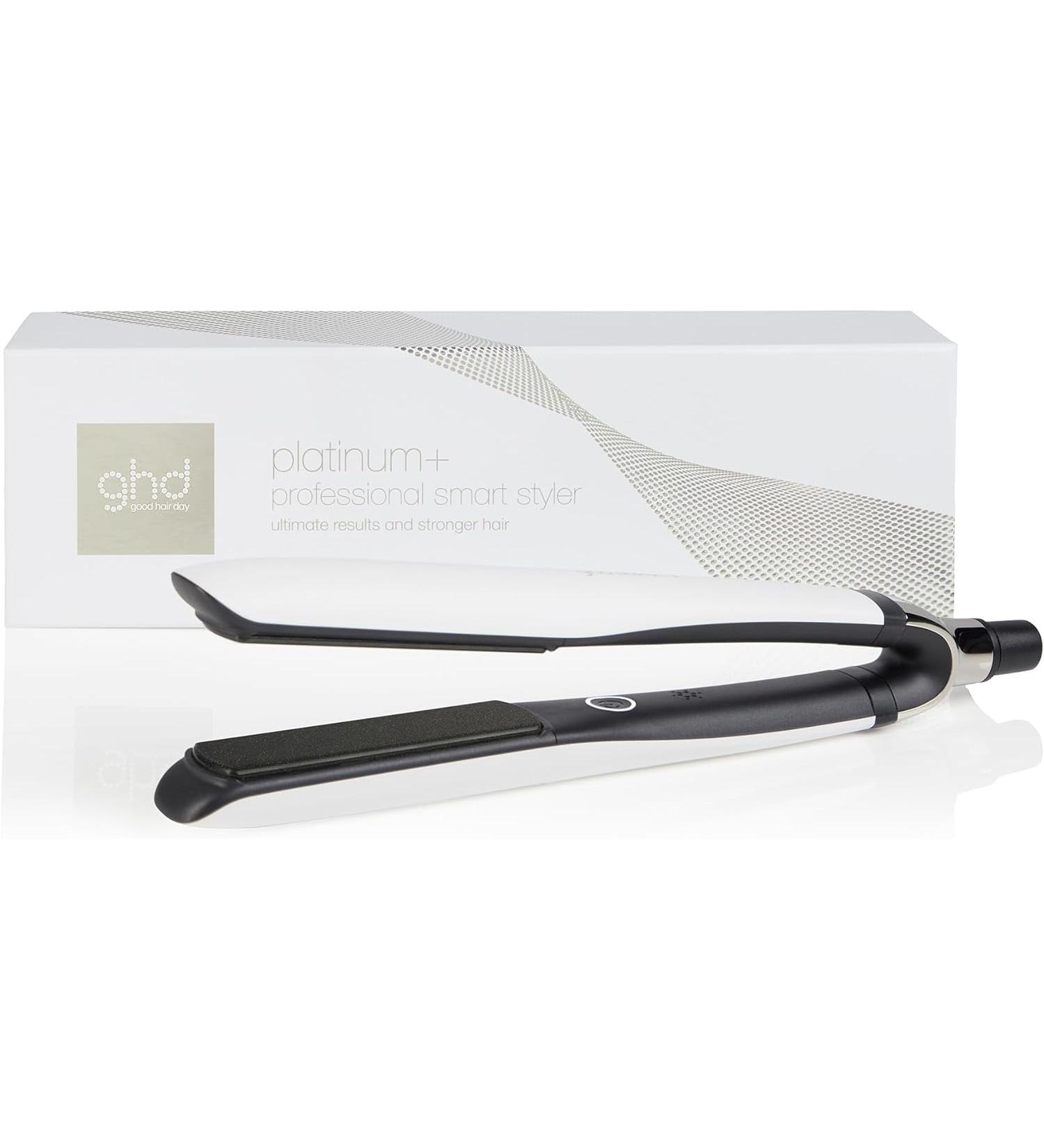 GHD Platinum+ White - Intelligent Professional Hair Glades | Less Hair Breakage More Gloss & Color Protection | Ultra Zone Technology | Optimal Temperature 185 C - Buy Online on GoSupps.com