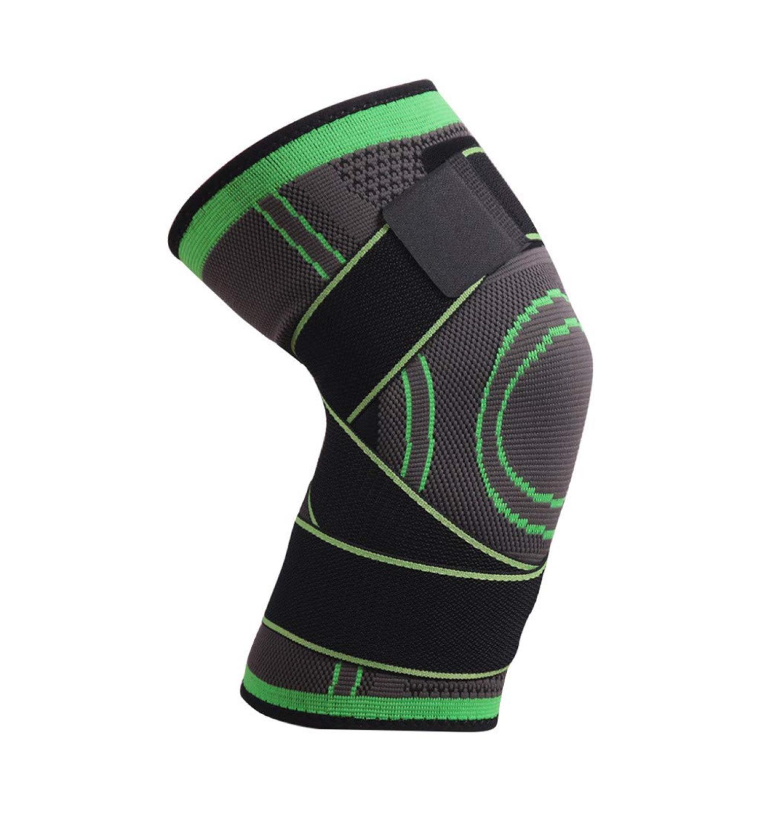 Knee Brace, 3D Knee Compression Sleeve, Knee Pads, BCDshop Knee Support Protector for Arthritis, Running, Biking, Sports, Joint Pain Relief (XL, Green) X-Large Green