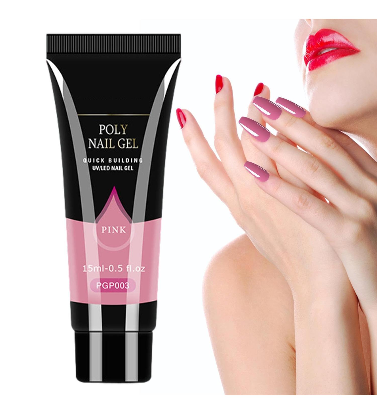 Nail Tip Extension Gel Glue Nail Extension Glue Gel | LED Hard Gel Nail Extension Gel Easy to Use for Natural-Looking Nails for Women Frifer Pgp003 - Buy Online on GoSupps.com