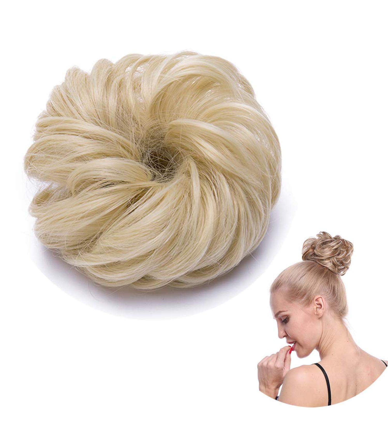 SEGO Voluminous Hairpiece Bun Tie | Blonde #613C Hair Extension for Updos - Buy Online on GoSupps.com
