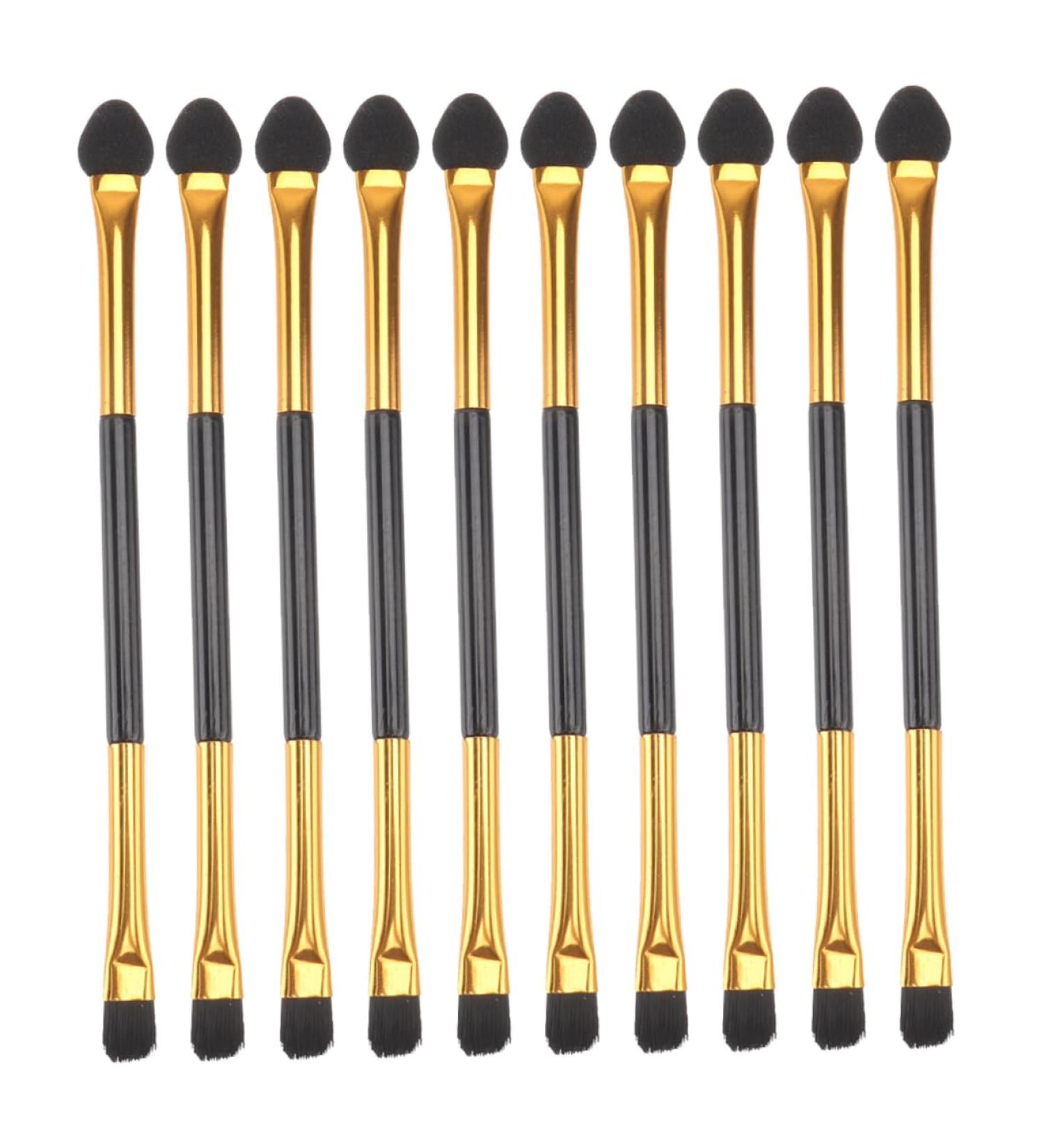 Baluue 20pcs Double Ended Eyeshadow Brush Professional Makeup Brush Eye Cosmetics Brush Lids Plastic Rayon - Buy Online on GoSupps.com
