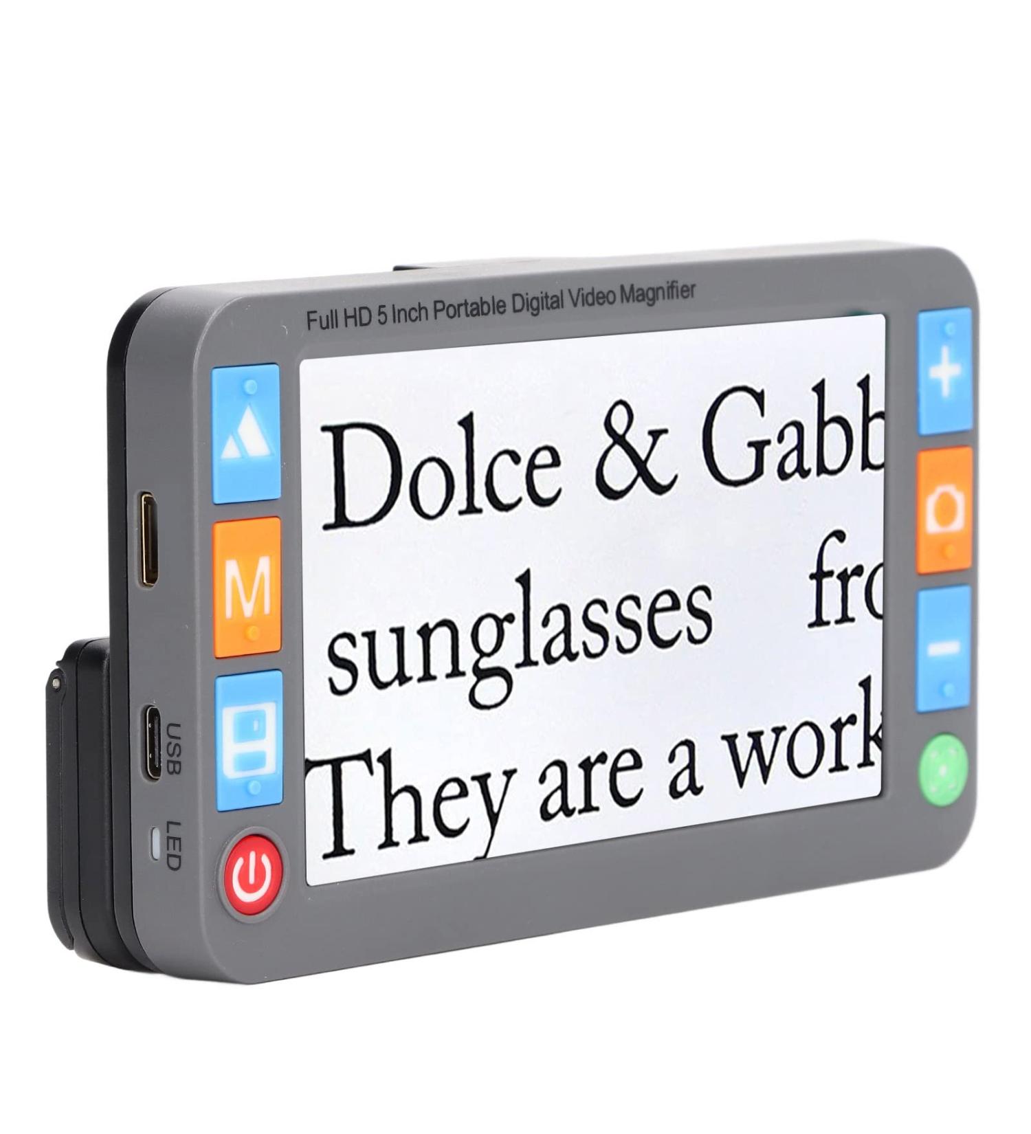 Handheld Video Magnifier Portable Video Magnifier 2X to 32X Magnification 26 Colour Modes HD Handheld Electronic Video Magnifier for Reading Books Style 6 - Buy Online on GoSupps.com