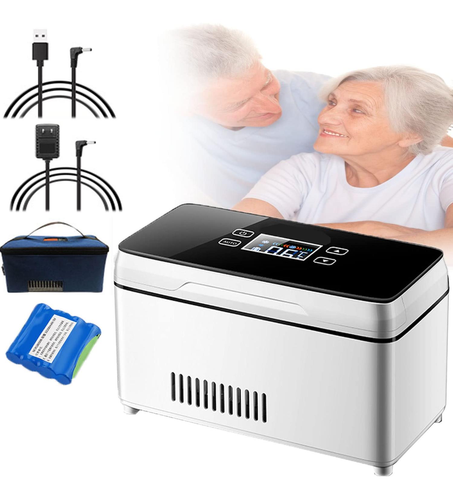 Insulin Cooler Refrigerated Box Led Display 0-18 Drug Reefer Cooler Travel Home Portable Car Refrigeration Case/Small Travel Box for Medication 8-24 Hours Battery Life nobattery () - Buy Online on GoSupps.com