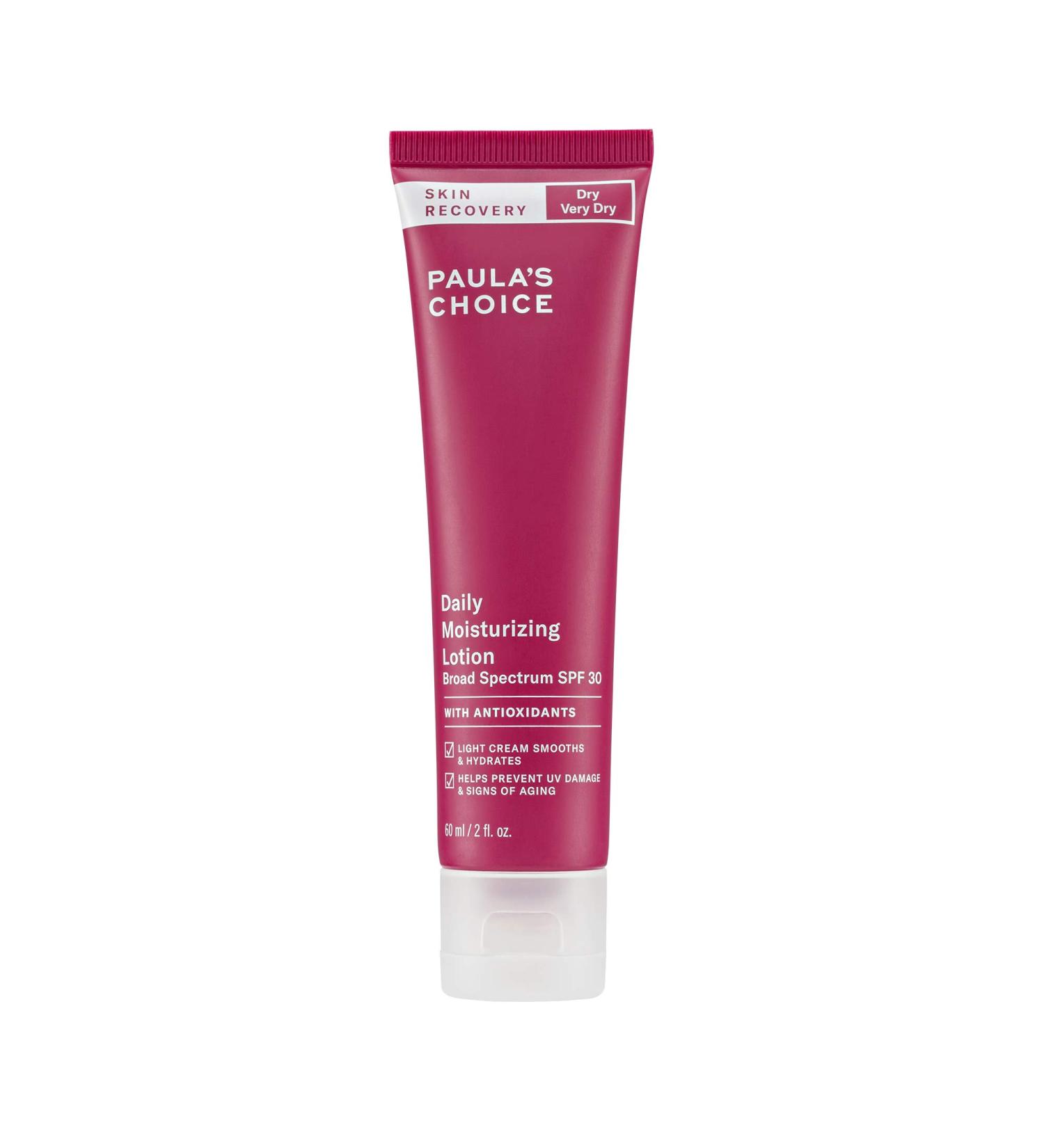 Paula's Choice SKIN RECOVERY Daily Moisturizing Lotion SPF 30 Mineral Sunscreen - 2 oz | For Dry and Sensitive Skin - Buy Online on GoSupps.com