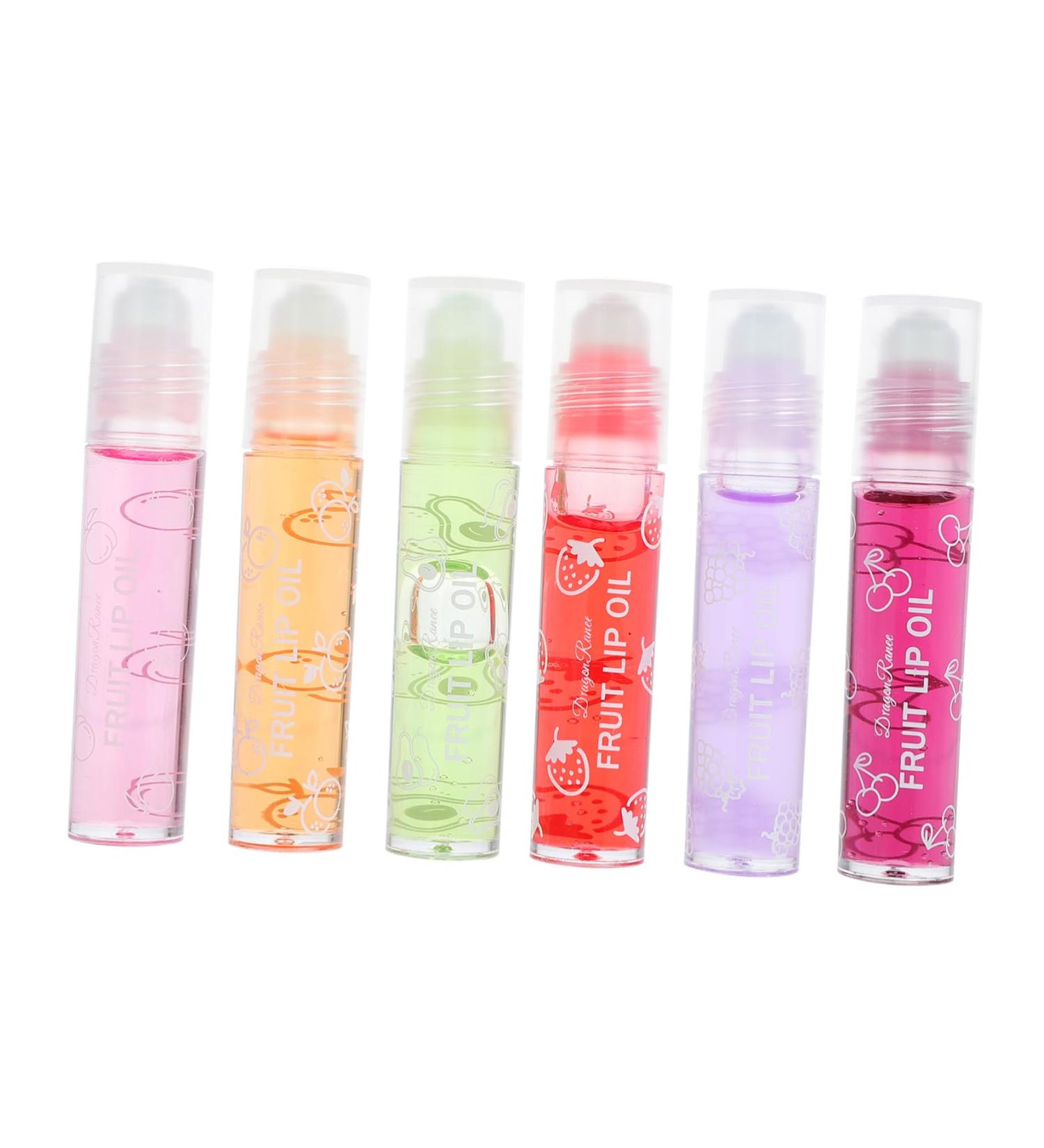 6pcs Moisturizing Fruit Lip Balm & Gloss Set - Hydrating Lip Pomade Lipstick & Liquid Gloss for Smooth Lips - Buy Online on GoSupps.com