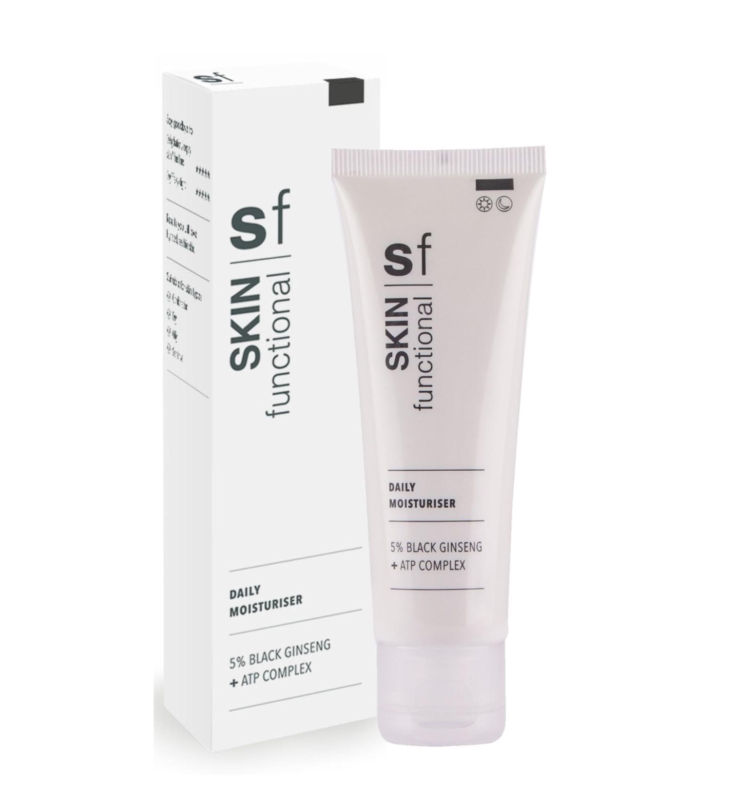 Skin Functional Daily Moisturiser 5% Black Ginseng + ATP Complex Anti-Ageing Cream Emollient & Humectant Effect Antioxidant 50 ml - Buy Online on GoSupps.com