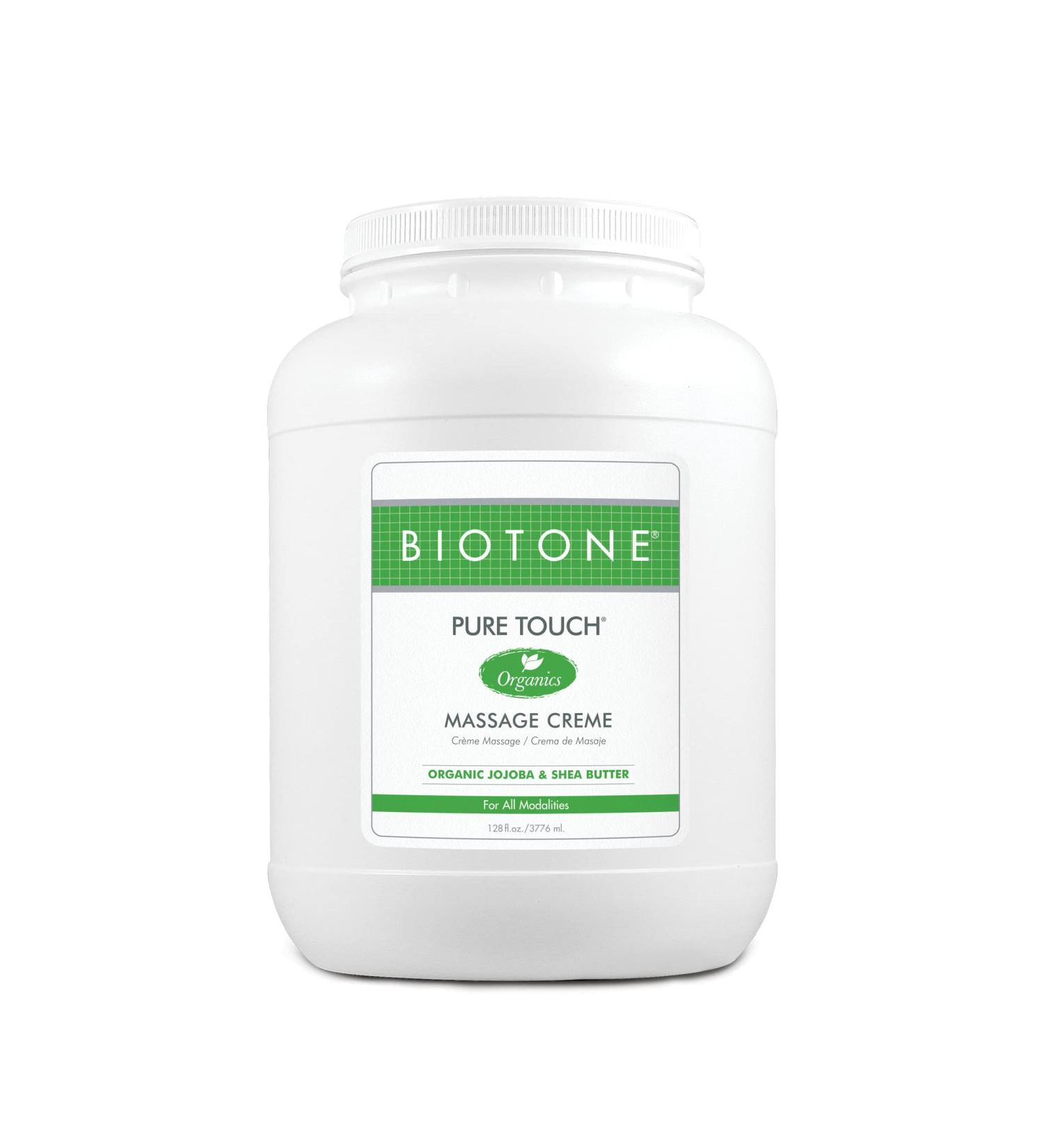 Biotone Pure Touch Organics Massage Creme 1 Gallon - 128 Fl Oz | Best Quality Massage Creme - Buy Online on GoSupps.com