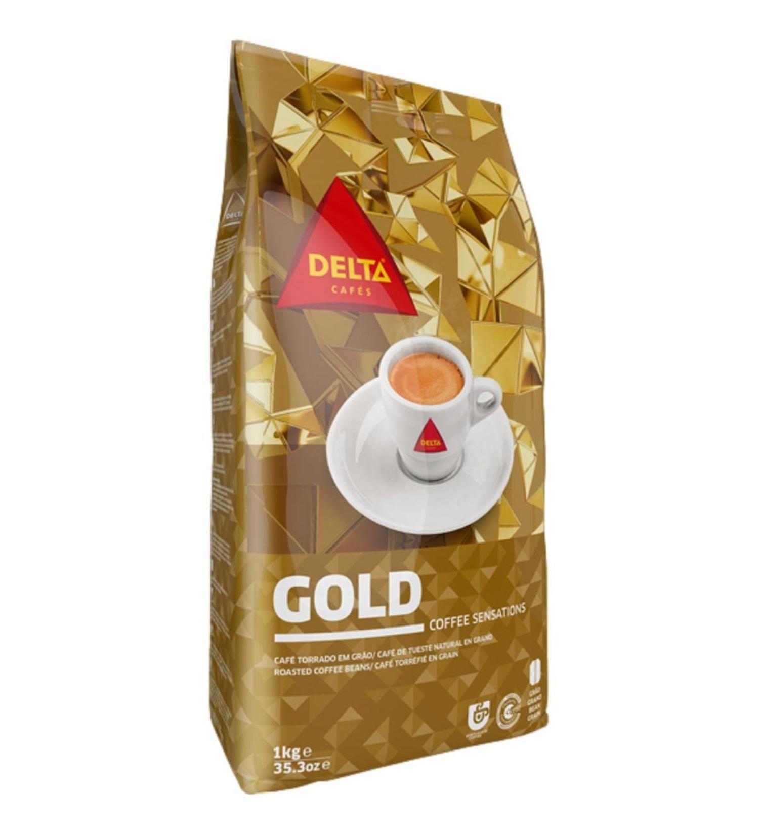 DELTA Gold Portuguese Coffee Sensations Natural Roasted Beans 1Kg /2.2lbs NEW - Buy Online on GoSupps.com