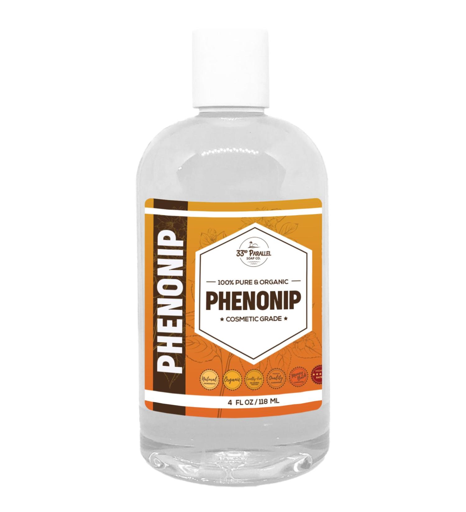 33RD PARALLEL SOAP CO. Phenonip Preservative (4oz) | Broad Spectrum Cosmetic Preservative for Lotions, Creams, Scrubs & Haircare Enhances Product Stability & Shelf Life | 4 OUNCES - Buy Online on GoSupps.com