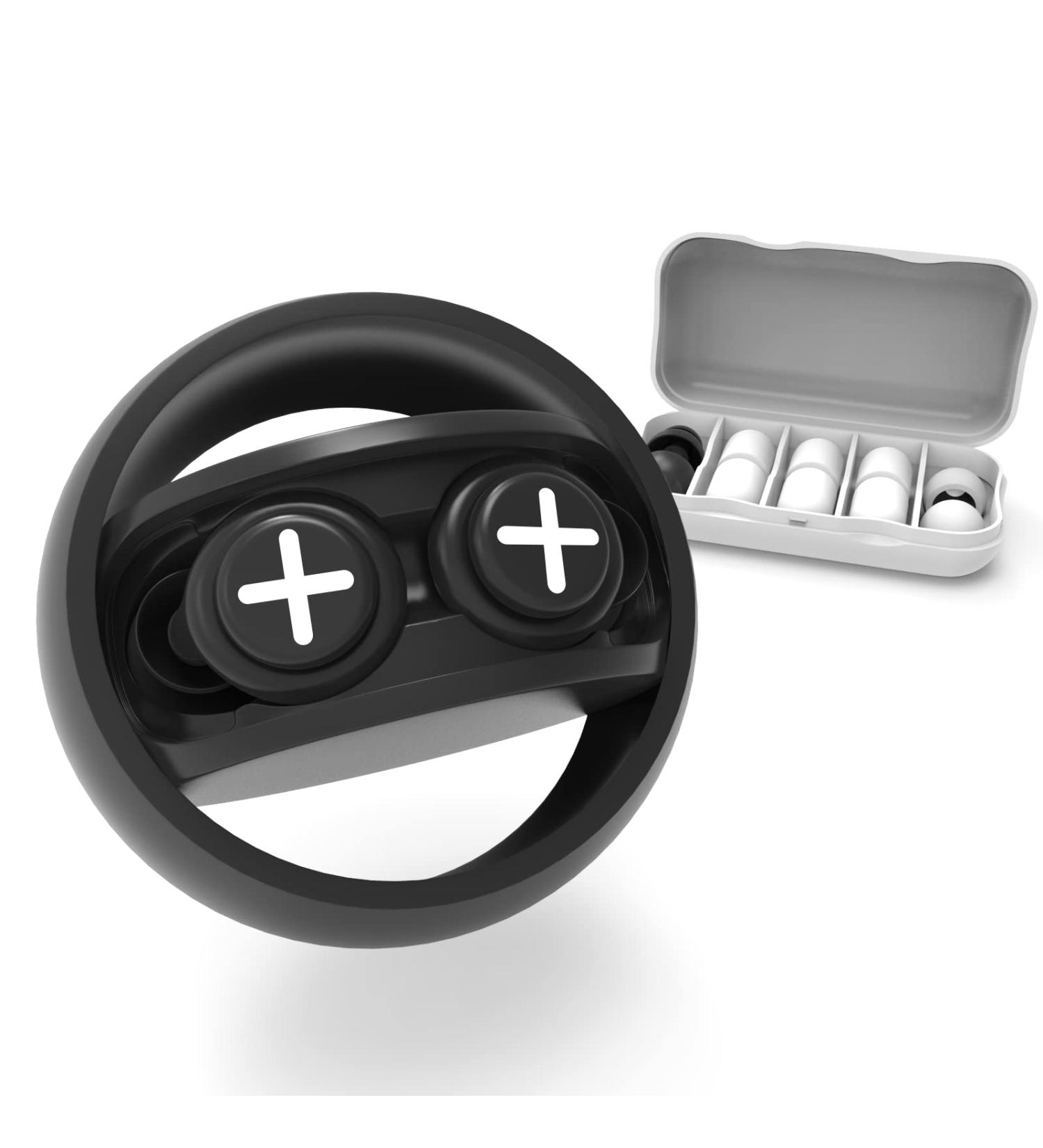 6 Pairs Noise Cancelling Ear Plugs - 40db High NRR for Sleep, Travel, Studying - Comfortable & Quiet Noise Reduction Earplugs in Black - Buy Online on GoSupps.com