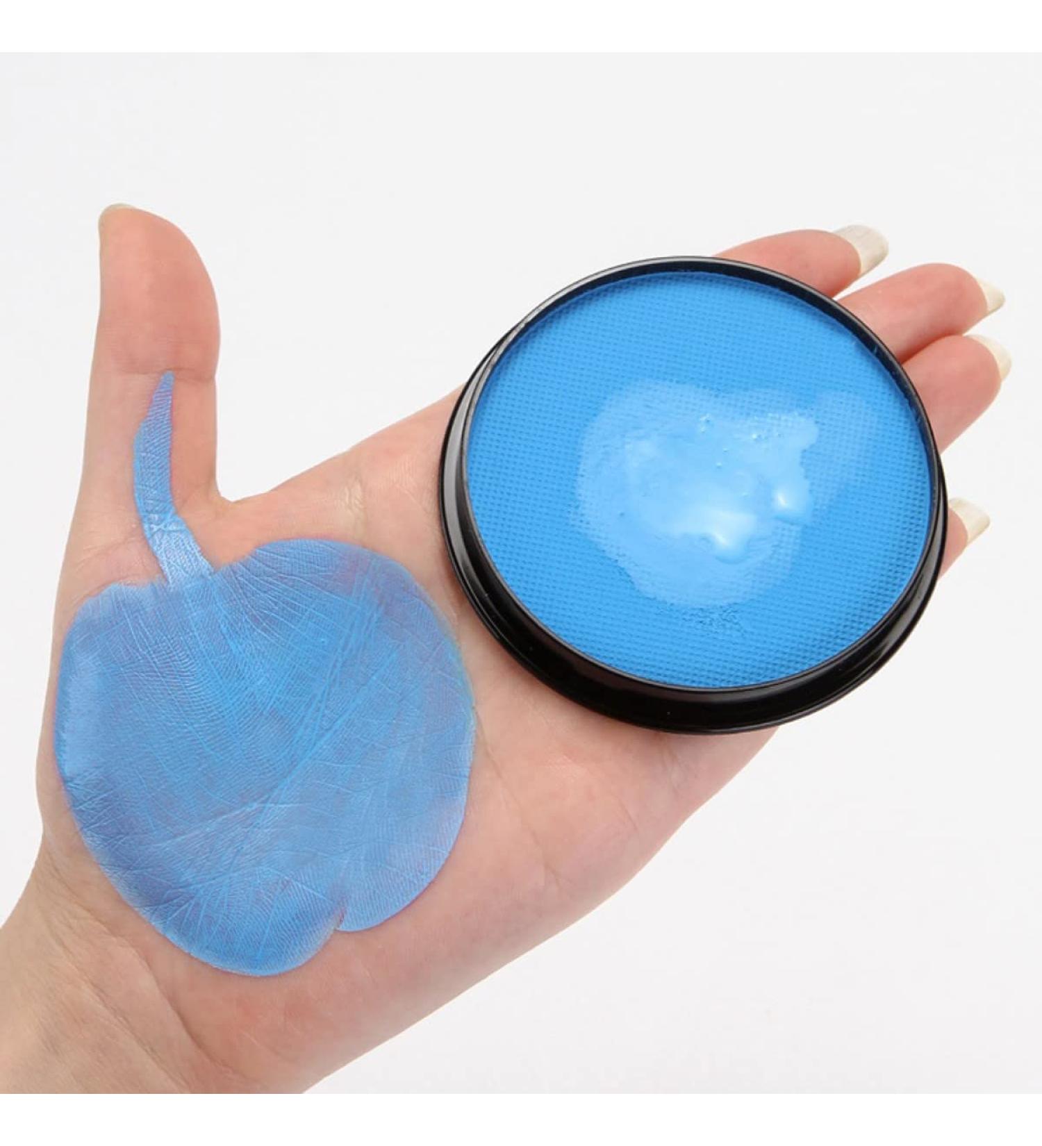 Karlor Blue Aqua Face Paint 30g - Professional Water-Based Makeup for Halloween Carnival & Cosplay | Safe for Adults & Kids - Buy Online on GoSupps.com