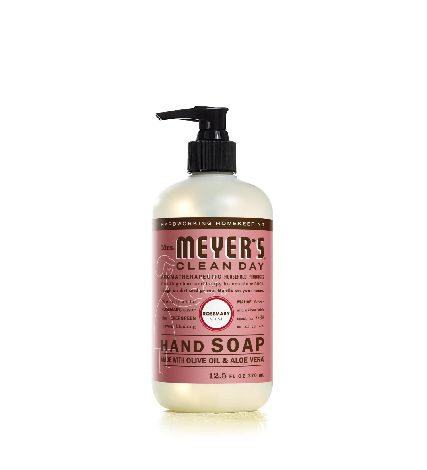 MRS. MEYER'S CLEAN DAY Hand Soap with Essential Oils - Biodegradable Rosemary Formula 12.5 fl. oz - Shop Internationally - Buy Online on GoSupps.com