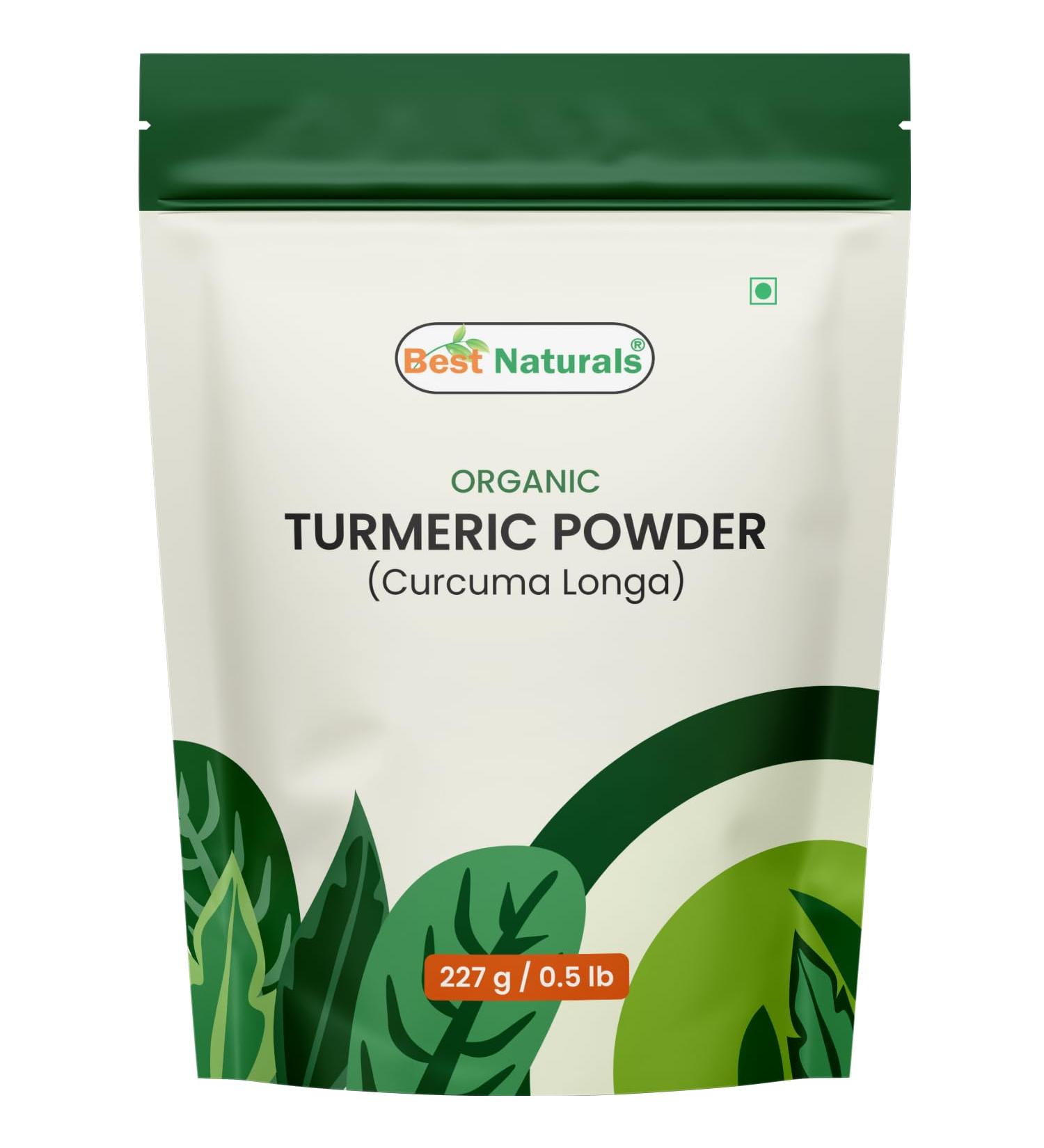 Best Naturals Certified USDA Organic Turmeric Powder 227 Gram Gluten Free GMO Free Vegan