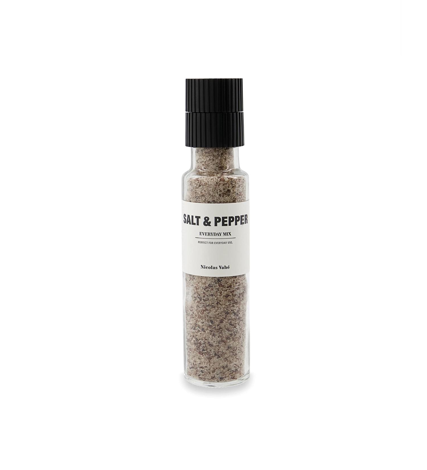 Nicolas Vahe Salz-Pfeffer Mischung | Keramik Salz & Pfeffer M hle | D nisches Design mit Gourmet-Flair - T glicher Mix f r Feinschmecker - Buy Online on GoSupps.com
