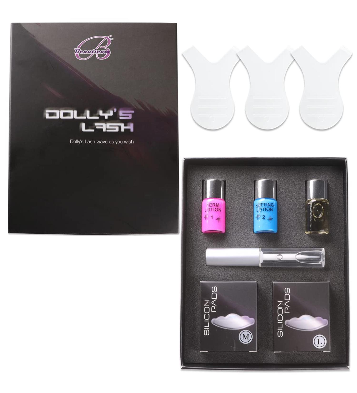 Dolly's Lash Premium Perm Kit - Professional Curling, Perming, Lifting - Beauticom Lift Eyelash Wave Lotion - Buy Online on GoSupps.com