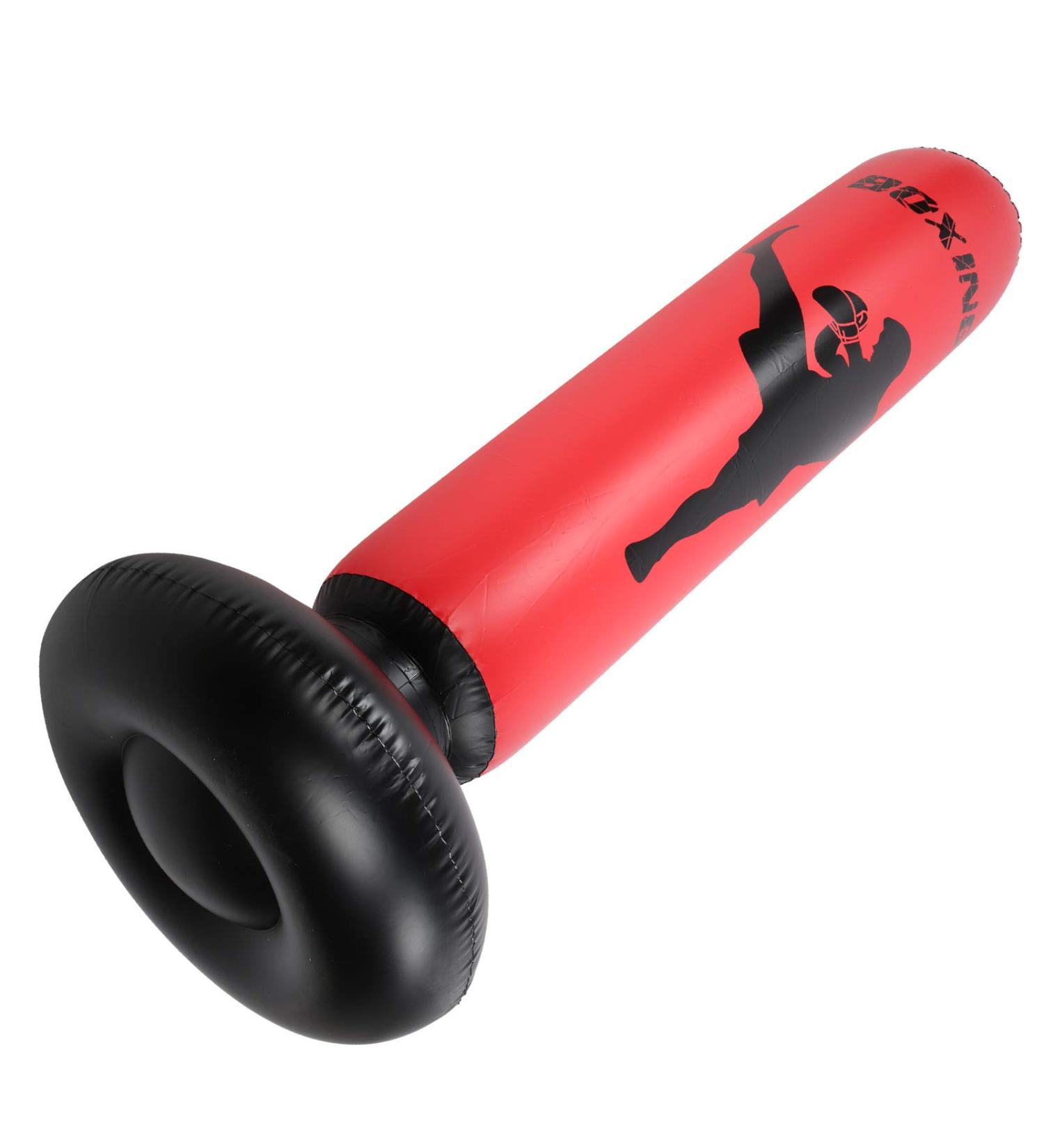 Punching Bag - Black & Red Kickboxing Bag for Taekwondo | Compact Fast Rebound | Fitness & Stress Relief - Buy Online on GoSupps.com