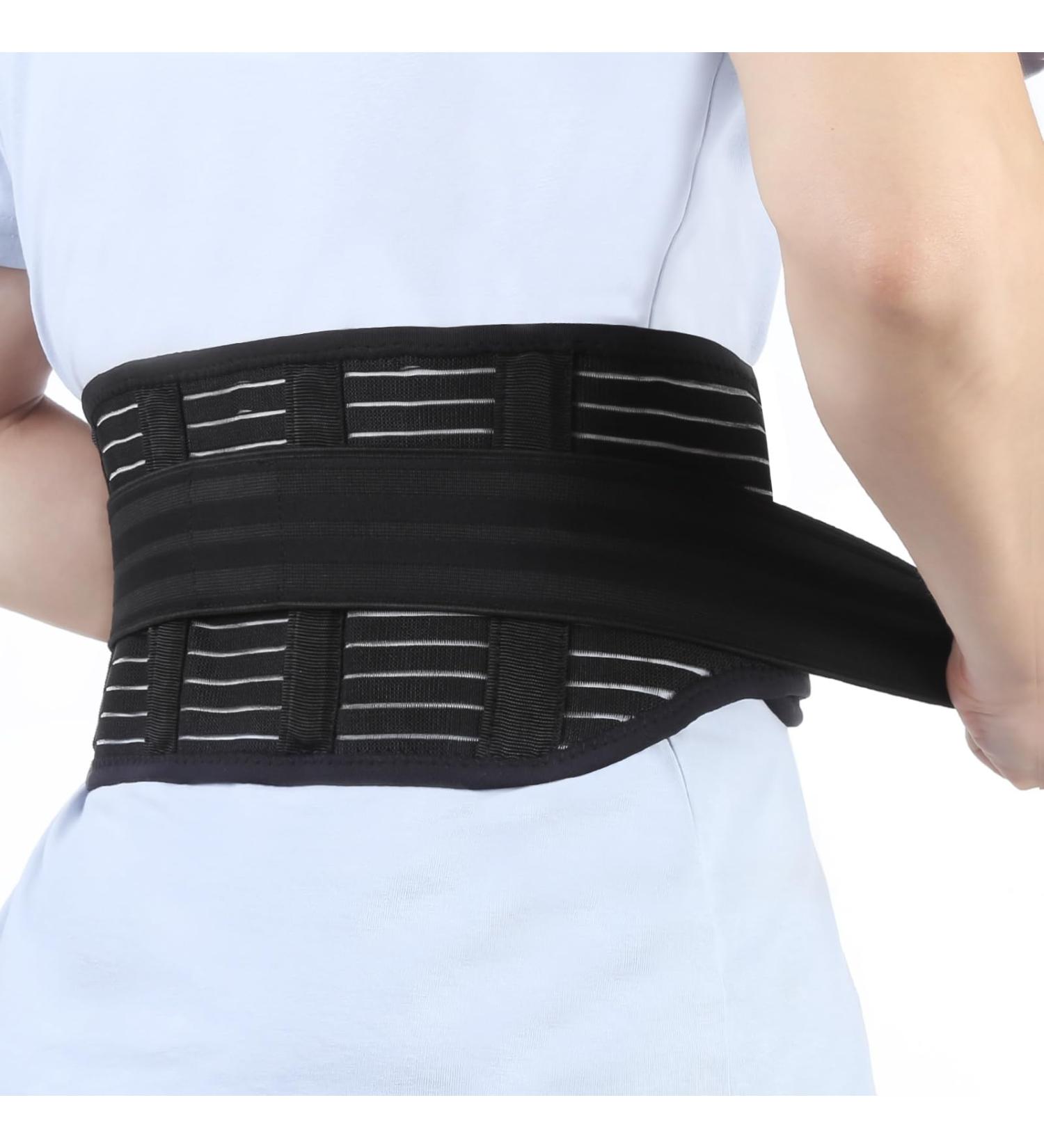 Utoo Back Support Belt for Lower Back Pain Relief | Men & Women | Lumbar Support Brace for Sciatica, Arthritis, Injury | Posture Corrector | Breathable Lightweight Design | Size L (Waist 39-47) - Black - Buy Online on GoSupps.com