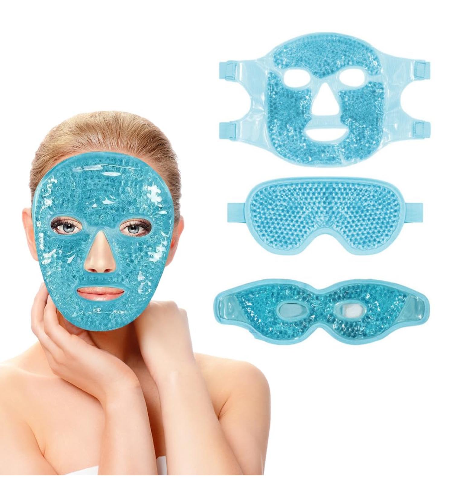 ZOYDP ZOYDP 3 PCS Cooling Eye Mask & Cooling Face Mask Reusable Ice Face Mask Cooling Gel Eye Mask Cold Eye Mask Ice Eye Mask for Puffy Eye Face Puffiness Migraine Dark Circles - Buy Online on GoSupps.com