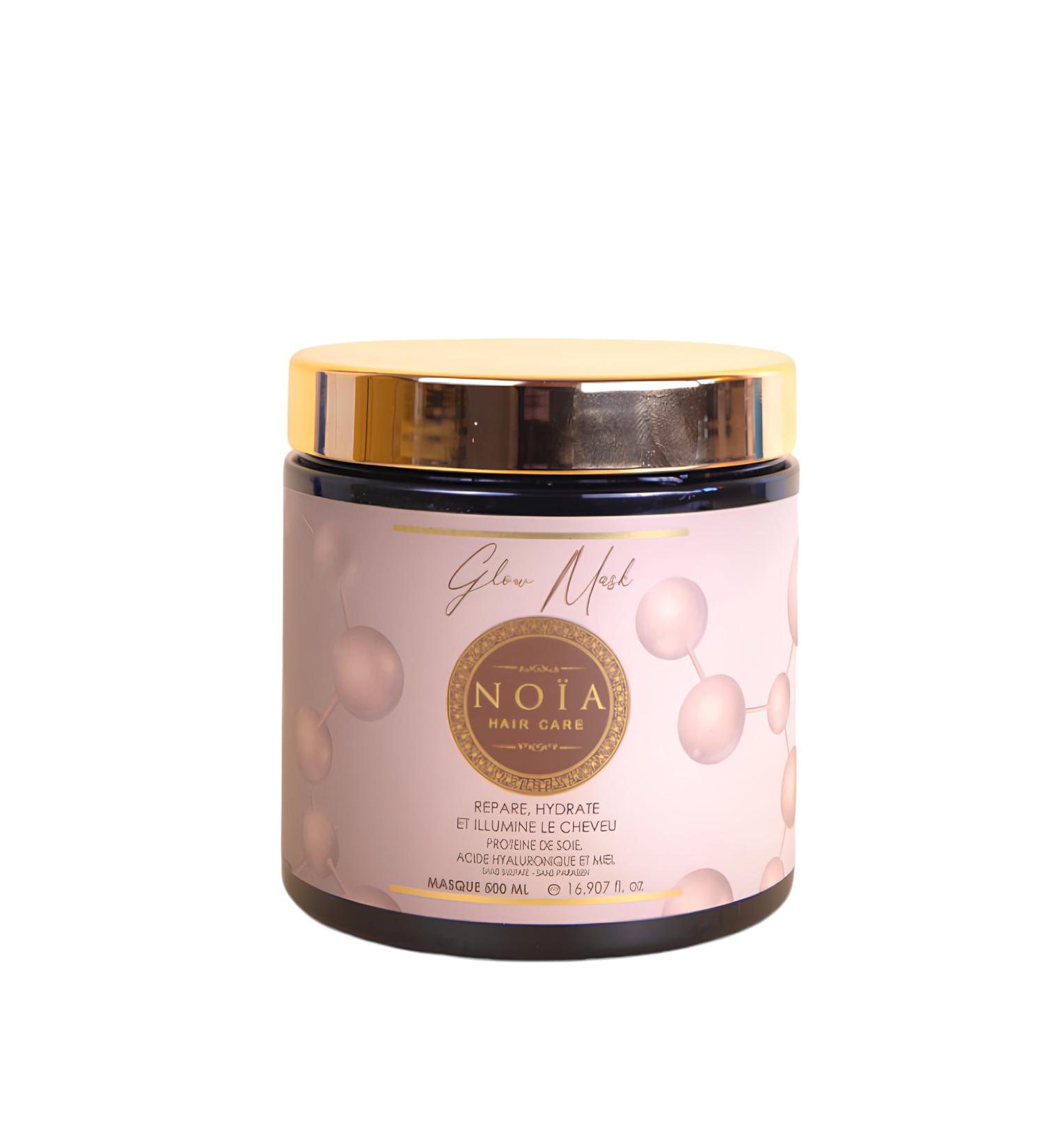 Silk Protein, Hyaluronic Acid & Honey Treatment Mask - Glow Range - NOÏA HAIR - 500ML
