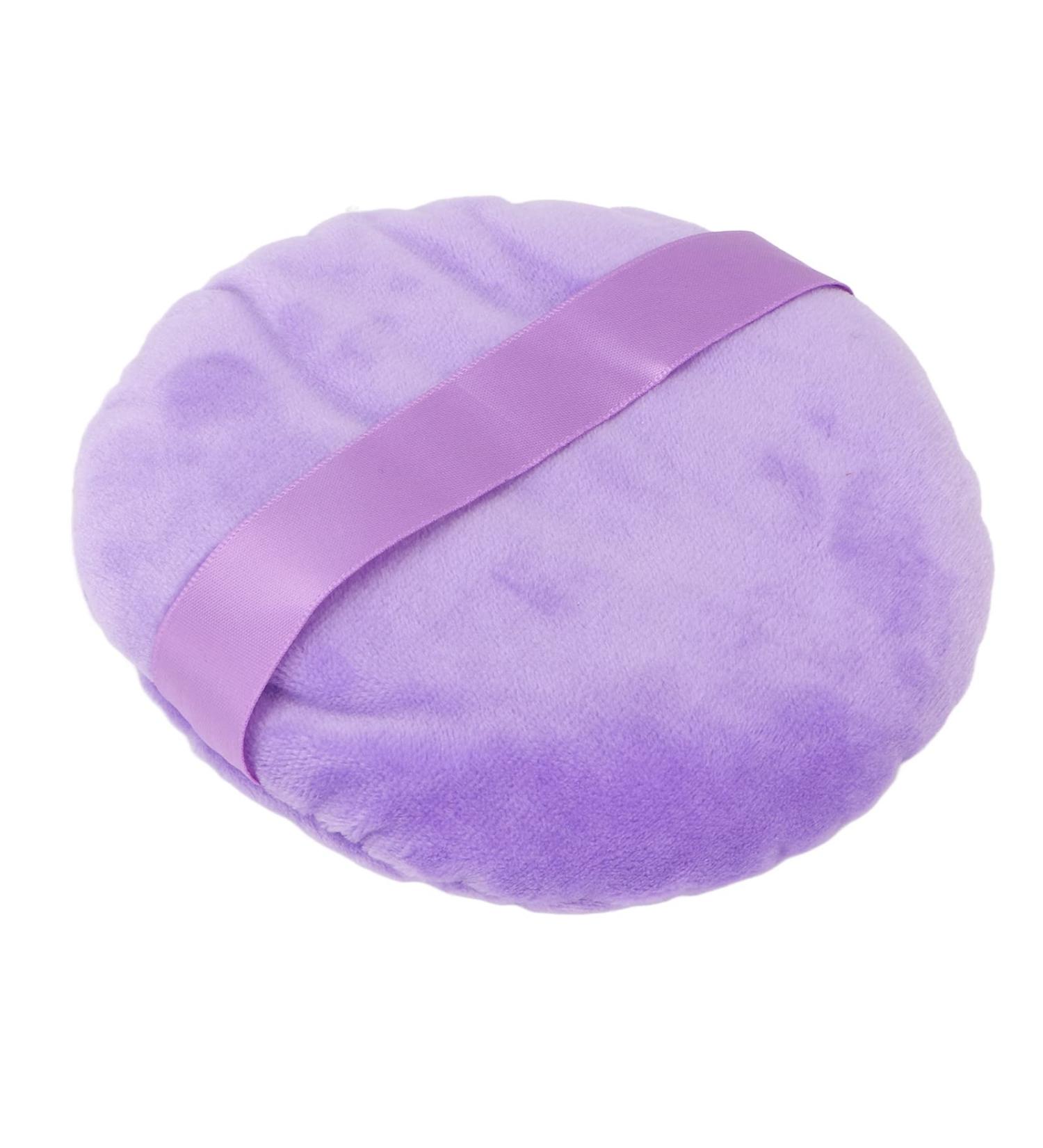 Powder Puff Loose Powder Puff Wet Dry Use Washable Soft Swansdown Ultra Large Round Loose Powder Puff for Makeup (Purple) - Buy Online on GoSupps.com