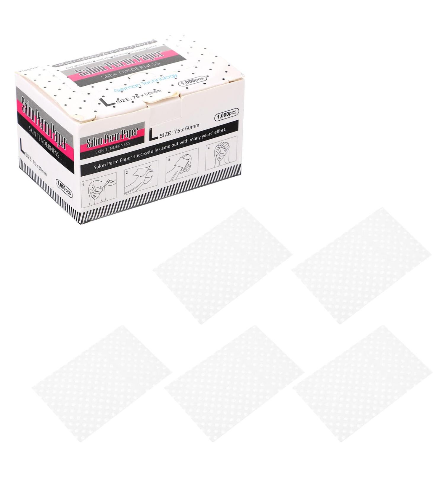 POPETPOP 1000 feuilles Papier Permanente Cheveux Jetable R sistant Haute Temp rature pour Salon Coiffure et Usage Domestique Protection des Pointes et R partition Uniforme Permanente - Buy Online on GoSupps.com