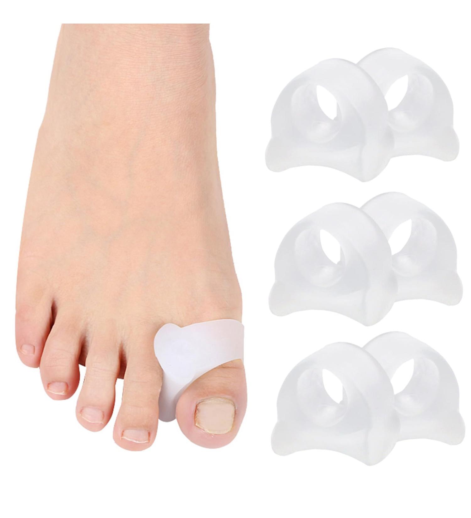 Toe Spreader for Correcting Overlapping Toes - 12 Large-Scale Toe Separator Spacers for Hallux Valgus Hammer Toes & Bunion Relief - Buy Online on GoSupps.com