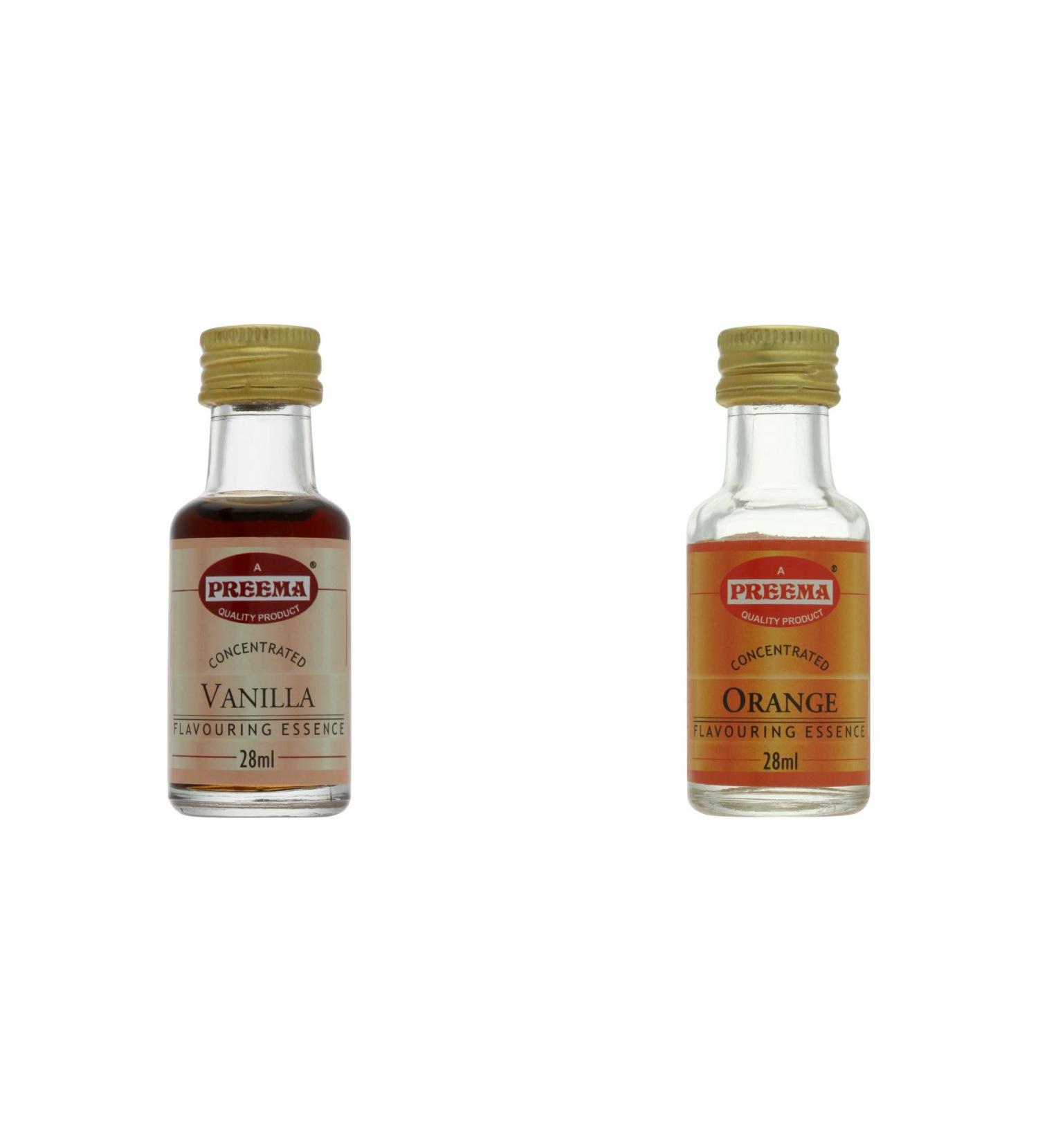 Preema Vanilla Essence - 28ML And Preema Orange Flavouring Essence - 28ml | preimum product . - Buy Online on GoSupps.com
