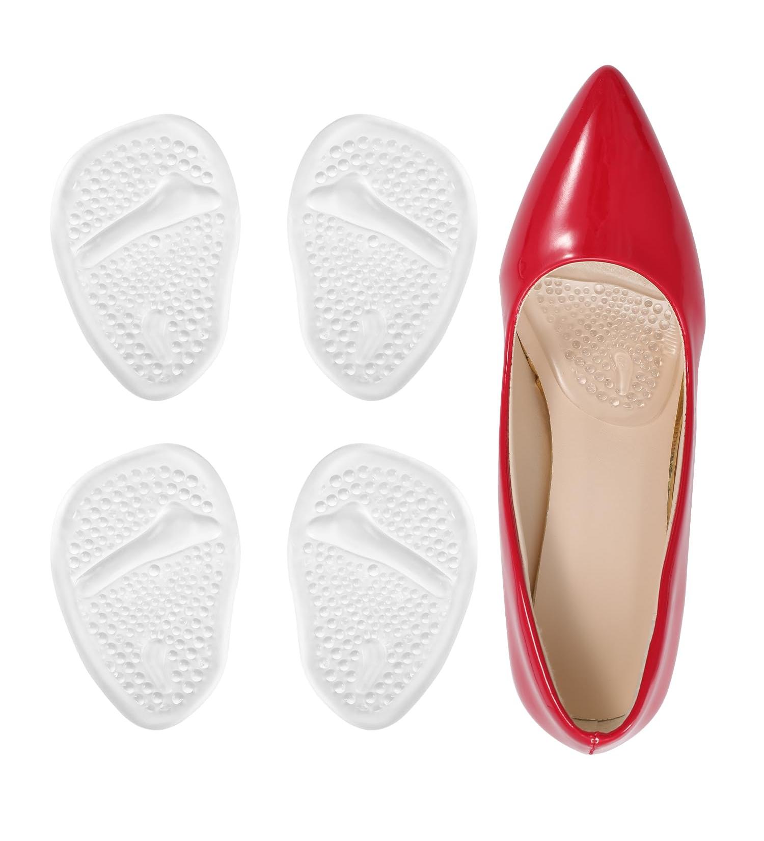 Ball of Foot Cushions for Women | High Heel Comfort Pads & Metatarsal Inserts (2 Pairs) - Shop Now - Buy Online on GoSupps.com