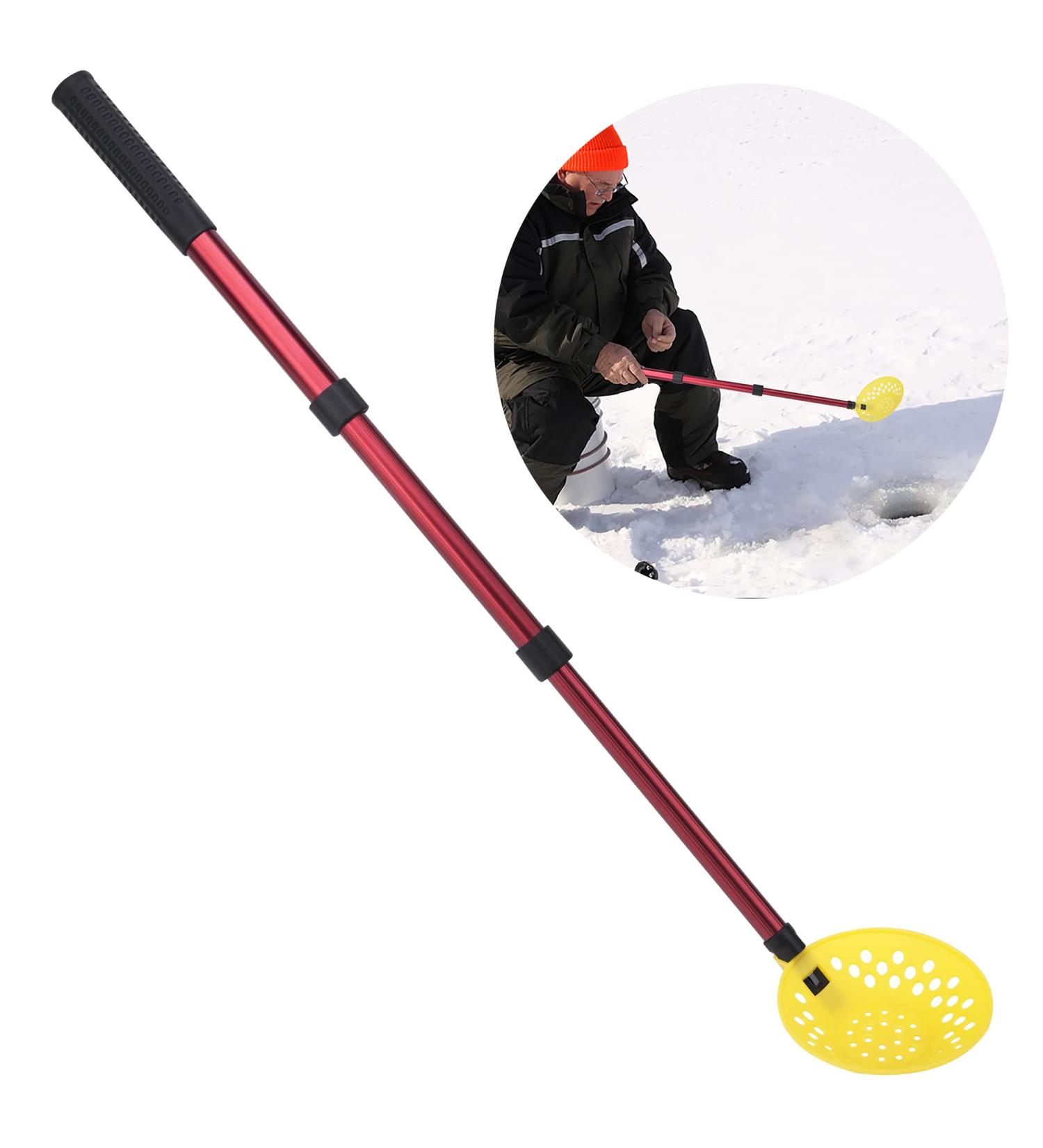 Adjustable Winter Ice Fishing Skimmer Scoop with Long Handle - Essential Ice Fishing Gear for Scooping Ice (1 PCS) - Buy Online on GoSupps.com