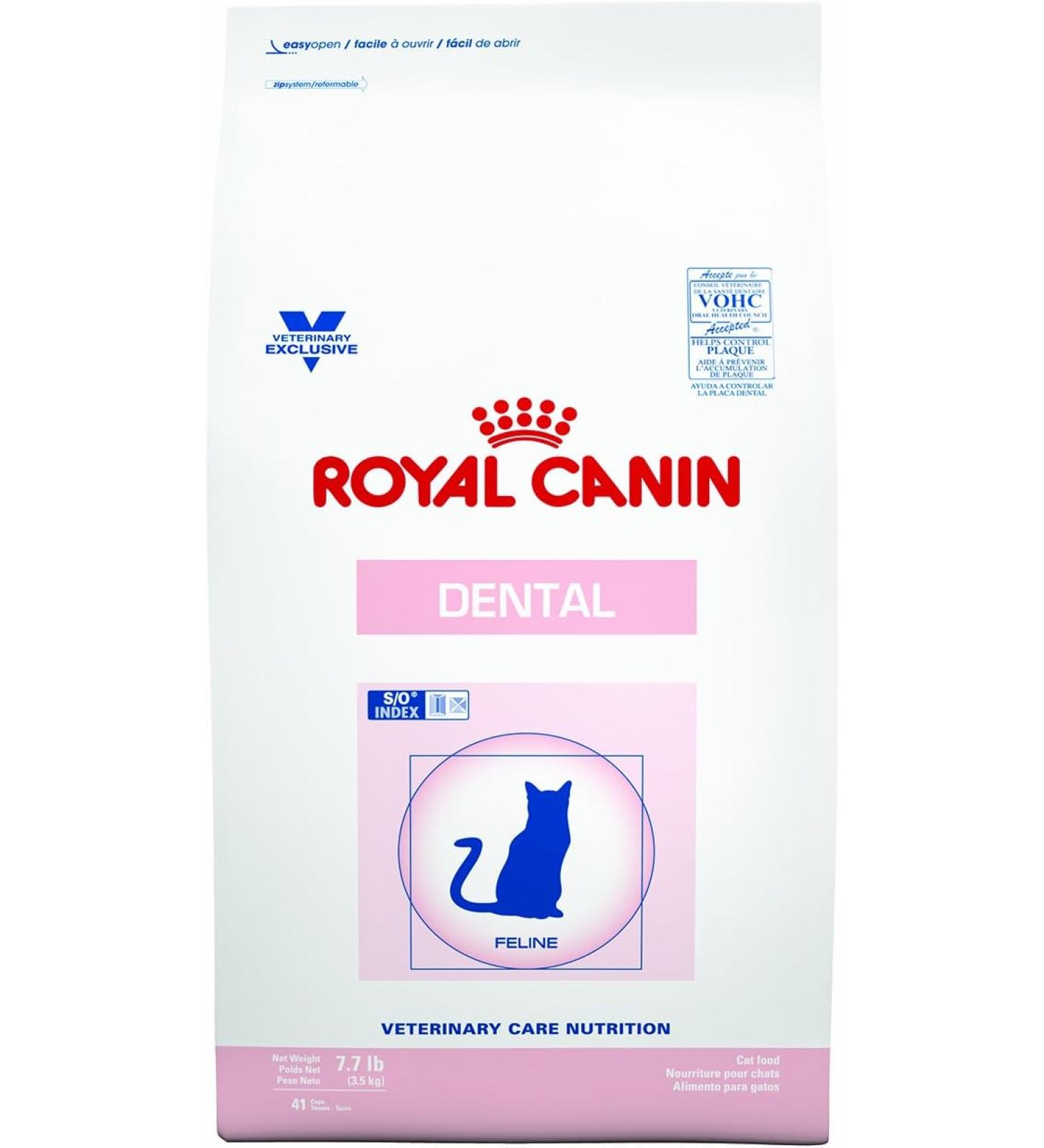 Royal Canin Feline Dental Cat Food Dry 7.7 Pound Bag (3.5 kg) For Cats and Kittens