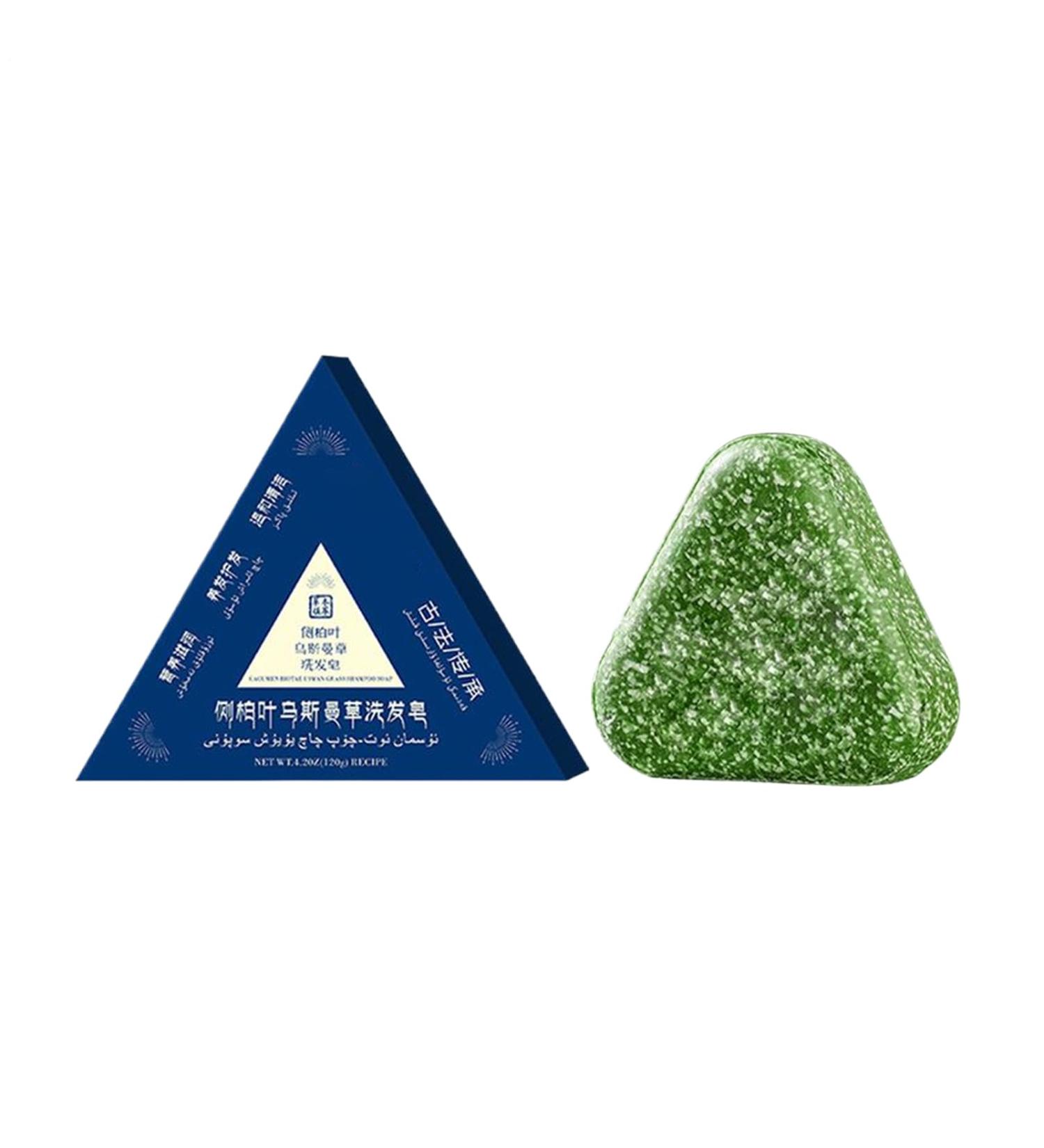 Solid Shampoo | 120g Triangle Solid Nourishing Shampoo For Hair | Strengthening And Oily Control Product | For Daily Routine Home Bathroom Travel Week End Gym Hotel - Buy Online on GoSupps.com