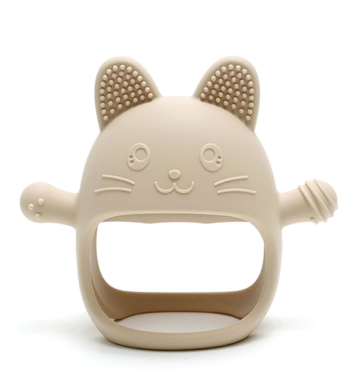 Komfy LilLove Food Grade Silicone Rabbit Teething Toy | BPA Free, Anti-Drop, Washable - Non Toxic (Complexion) - Buy Online on GoSupps.com