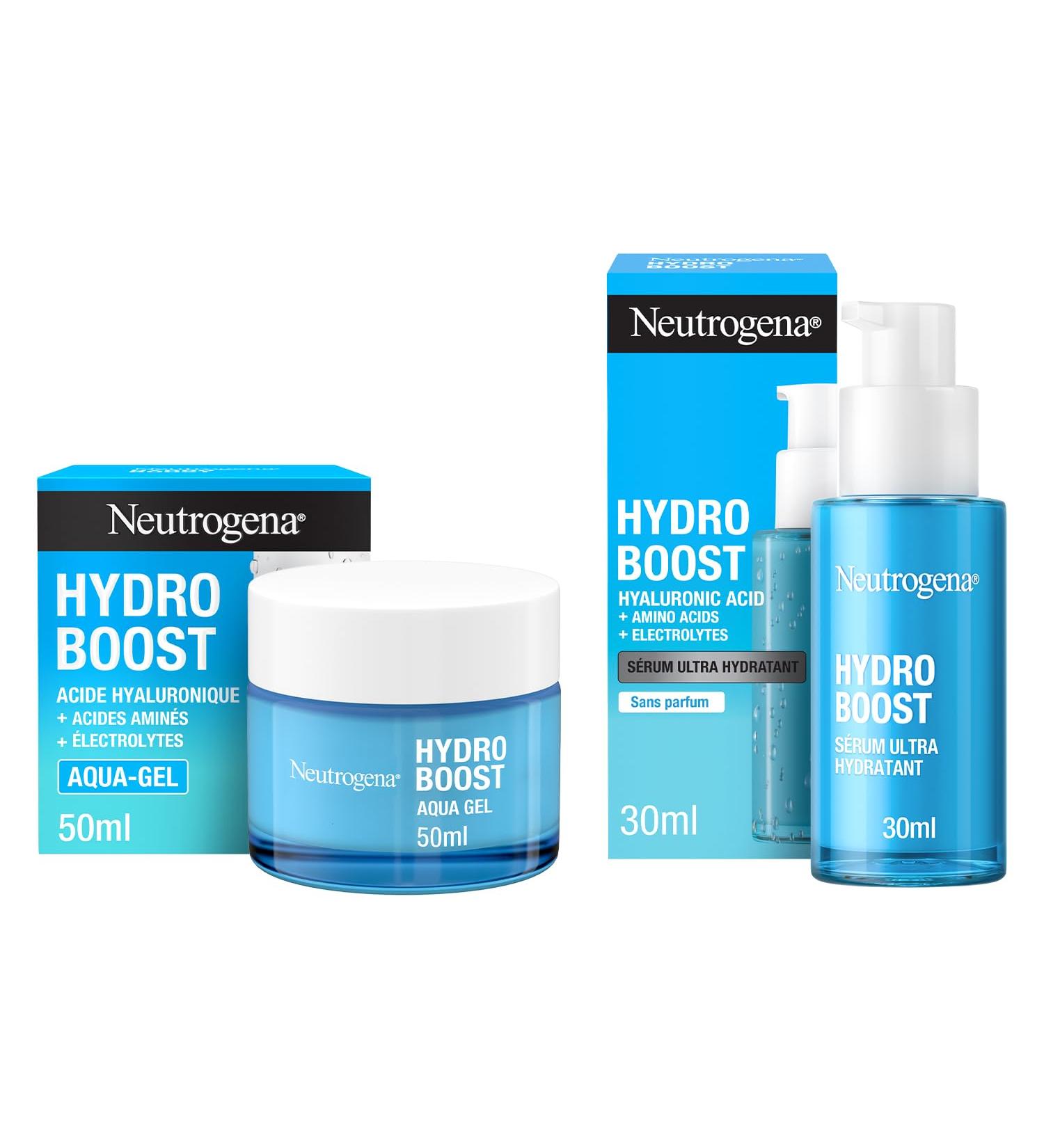 Neutrogena Hydro Boost Complete Care Set (2 products) Ultra Hydrating Serum (30 ml) + Aqua-Gel (50 ml) - Buy Online on GoSupps.com