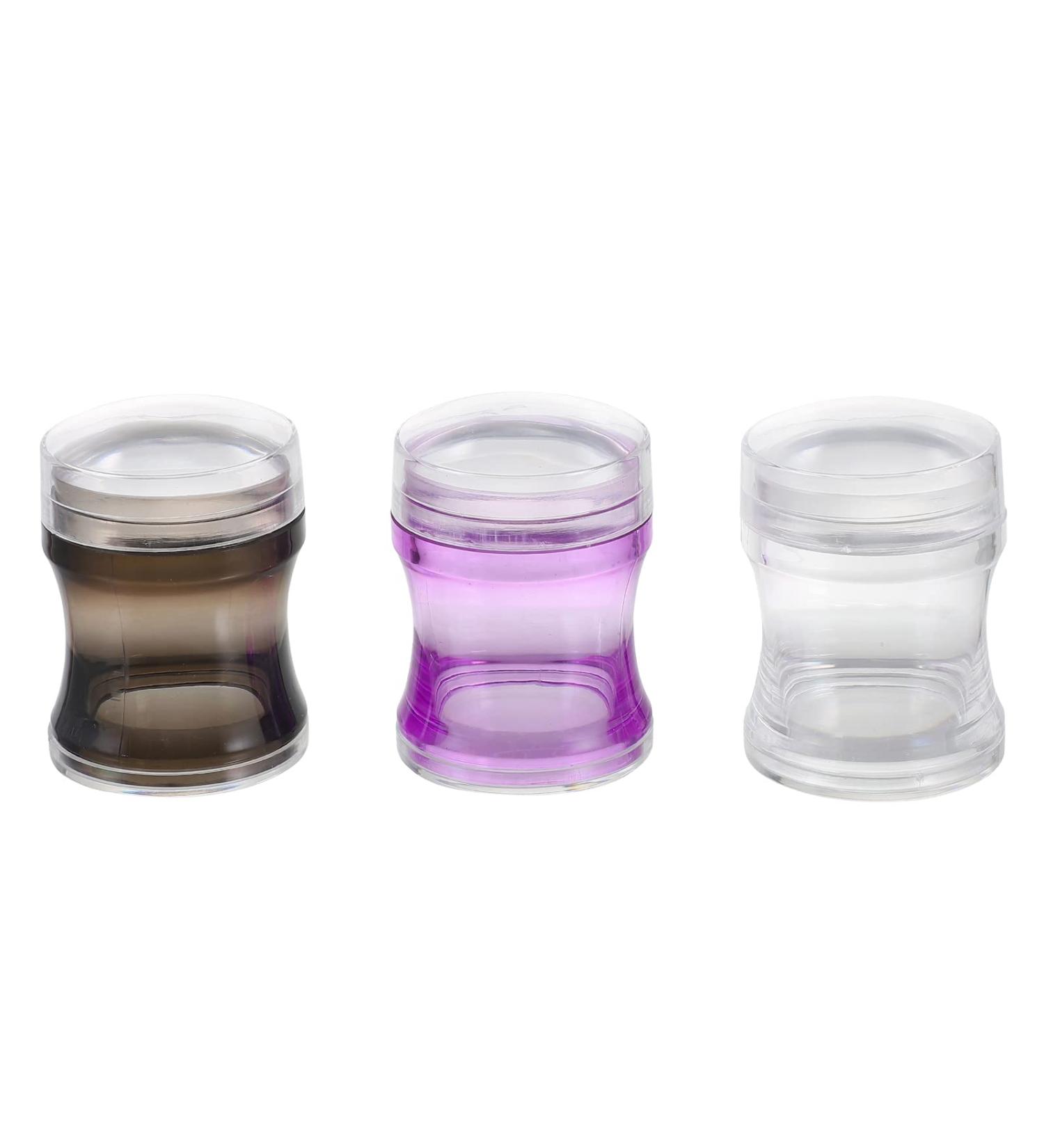Lurrose 3 Sets Nail Art Silicone Stamp Kit - French Tip Nail Printer & Seal with Frosted Scraper for Perfect Manicures - International Shipping Available - Buy Online on GoSupps.com