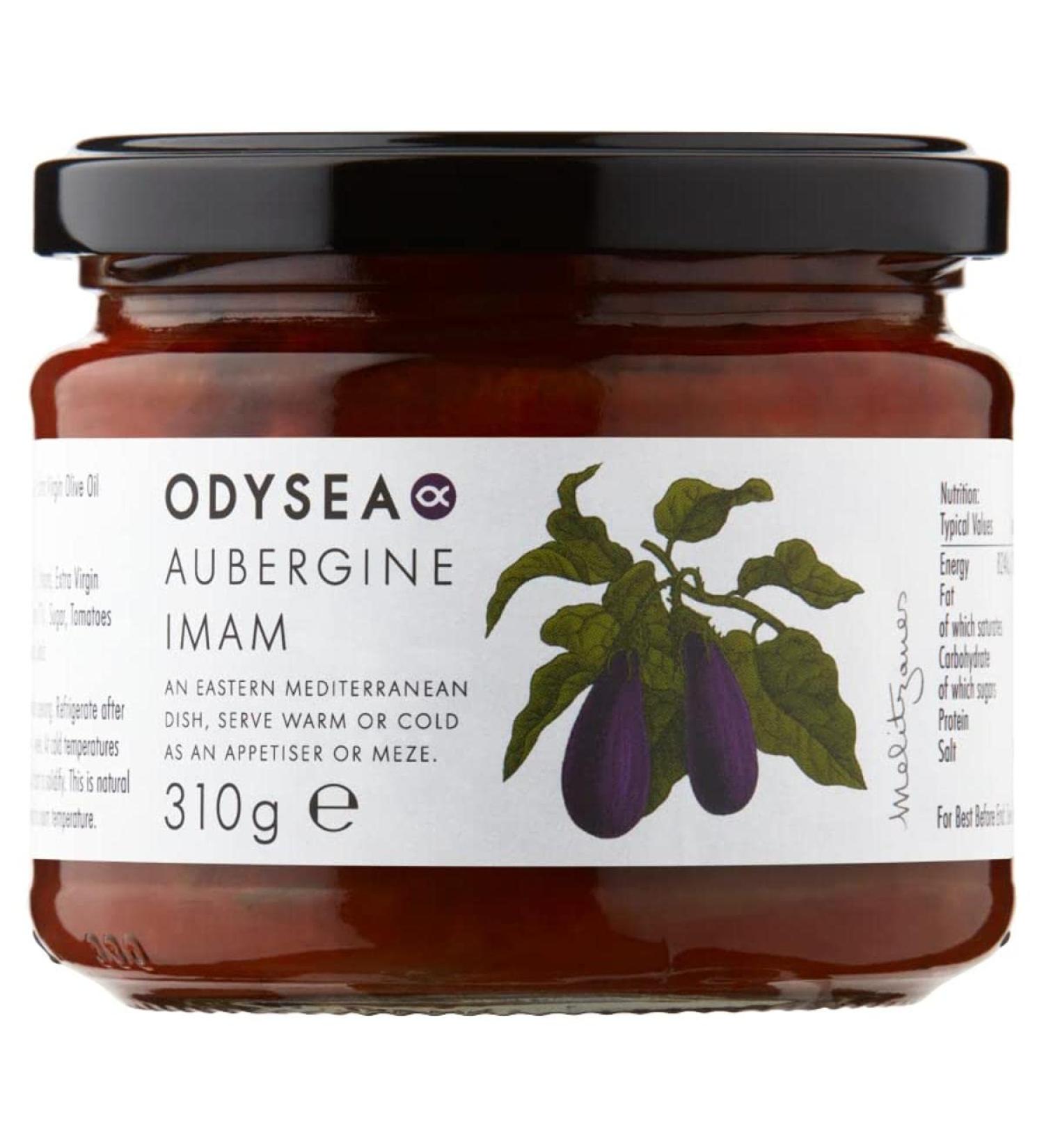 Odysea Roasted Aubergine Imam Glass Jar 310g - Authentic Mediterranean Flavors - Buy Online on GoSupps.com