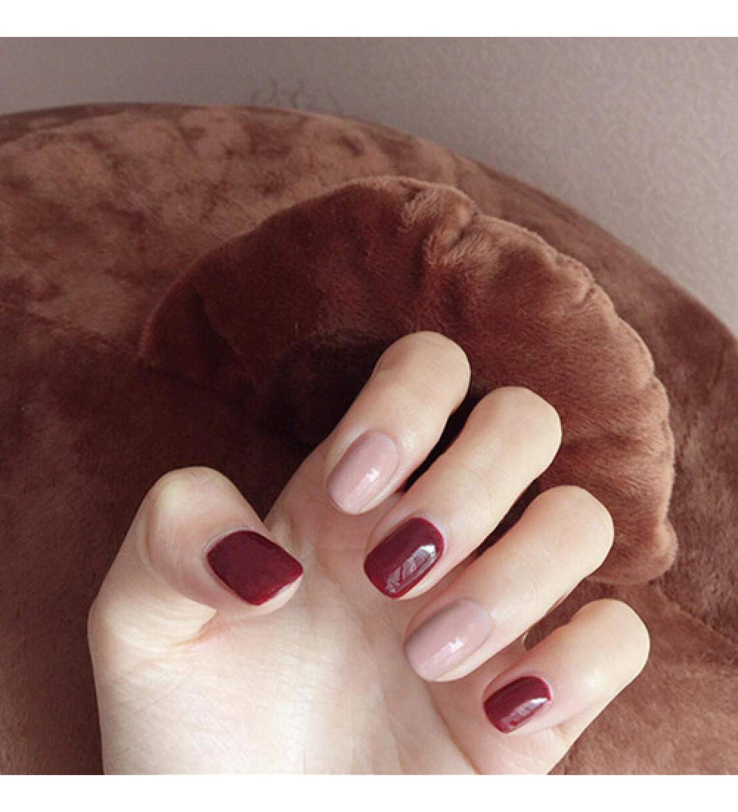 Shop 24PCs Cute French Artificial Nails - Fashionable Full Nail Tips for Ladies | Premium Quality Nail Art - Buy Online on GoSupps.com