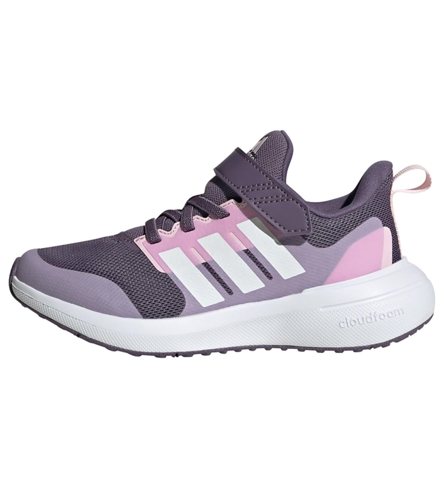 Adidas Unisex Kinder Fortarun 2.0 Cloudfoam Elastic Lace Shoes - Shadow Violet FTWR White Bliss Lilac - International Shipping Available - Buy Online on GoSupps.com