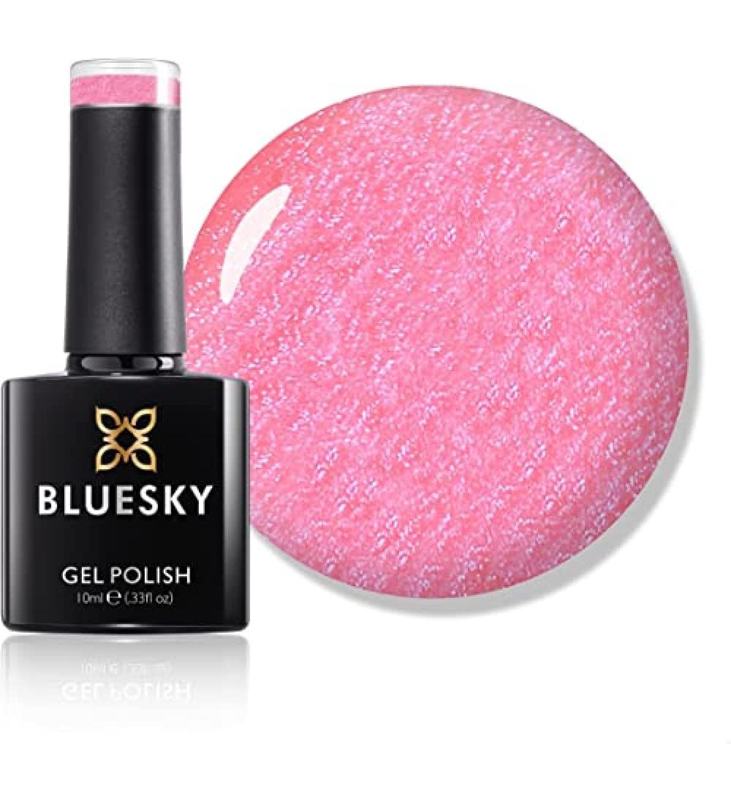 Bluesky Gel Nail Polish Crystal Pink Sj007 Glitter Long Lasting Chip Resistant 10 ml (Requires Curing Under UV LED Lamp) - Buy Online on GoSupps.com