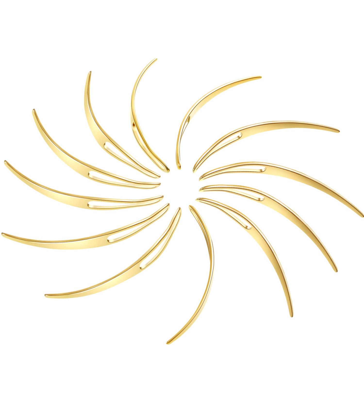 12 Pieces Interlocking Tool Dreadlocks Kit - Easyloc Hair Sisterlock Crochet Tool (Gold) - Buy Online on GoSupps.com