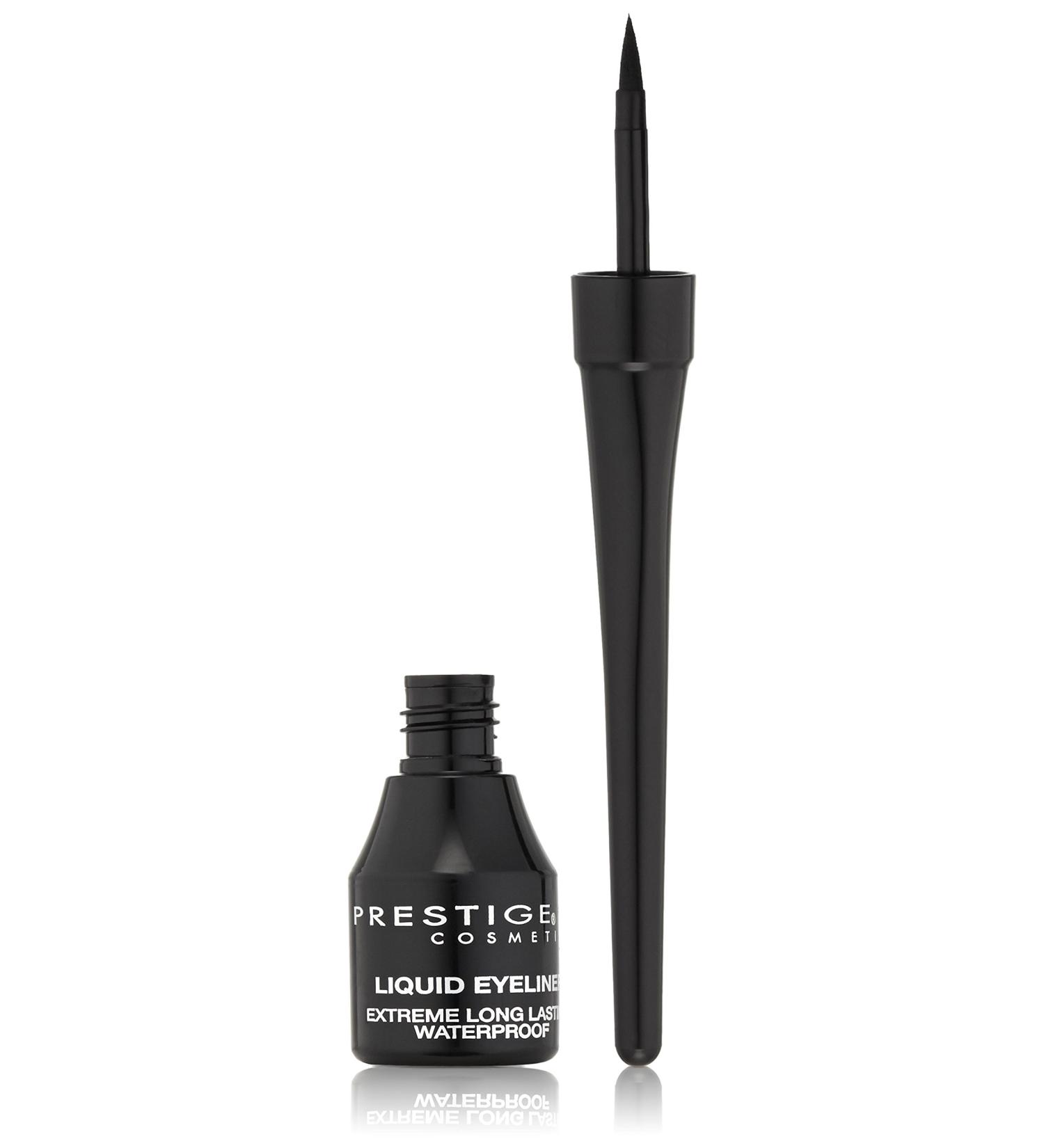 Prestige Liquid Eyeliner Black - 0.1 oz | Smudge-proof & Long-lasting - Buy Online on GoSupps.com