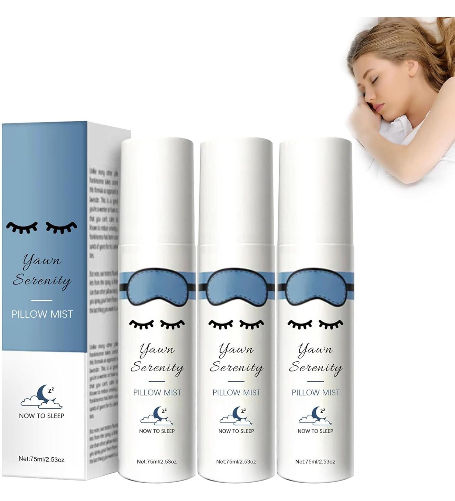 Oveallgo Yawnserenity Ultra Pillow Mist Yawnserenity Pillow Mist Deep Sleep Pillow Spray Fall Asleep Easily and Comfortably (3Pcs) - Buy Online on GoSupps.com