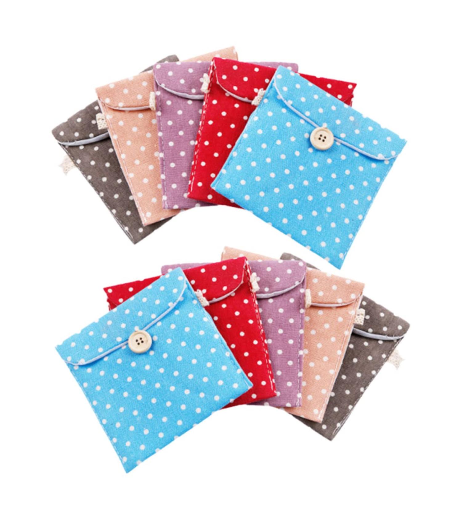 Healifty 10pcs Bag Organizer for Tote Travel Bag Organizer Bags Organizer Small Container Sanitary Pad Storage Bag Sanitary Napkins Bag Storage Bags Tampons Hygiene Bag South Korea Cartoon - Buy Online on GoSupps.com