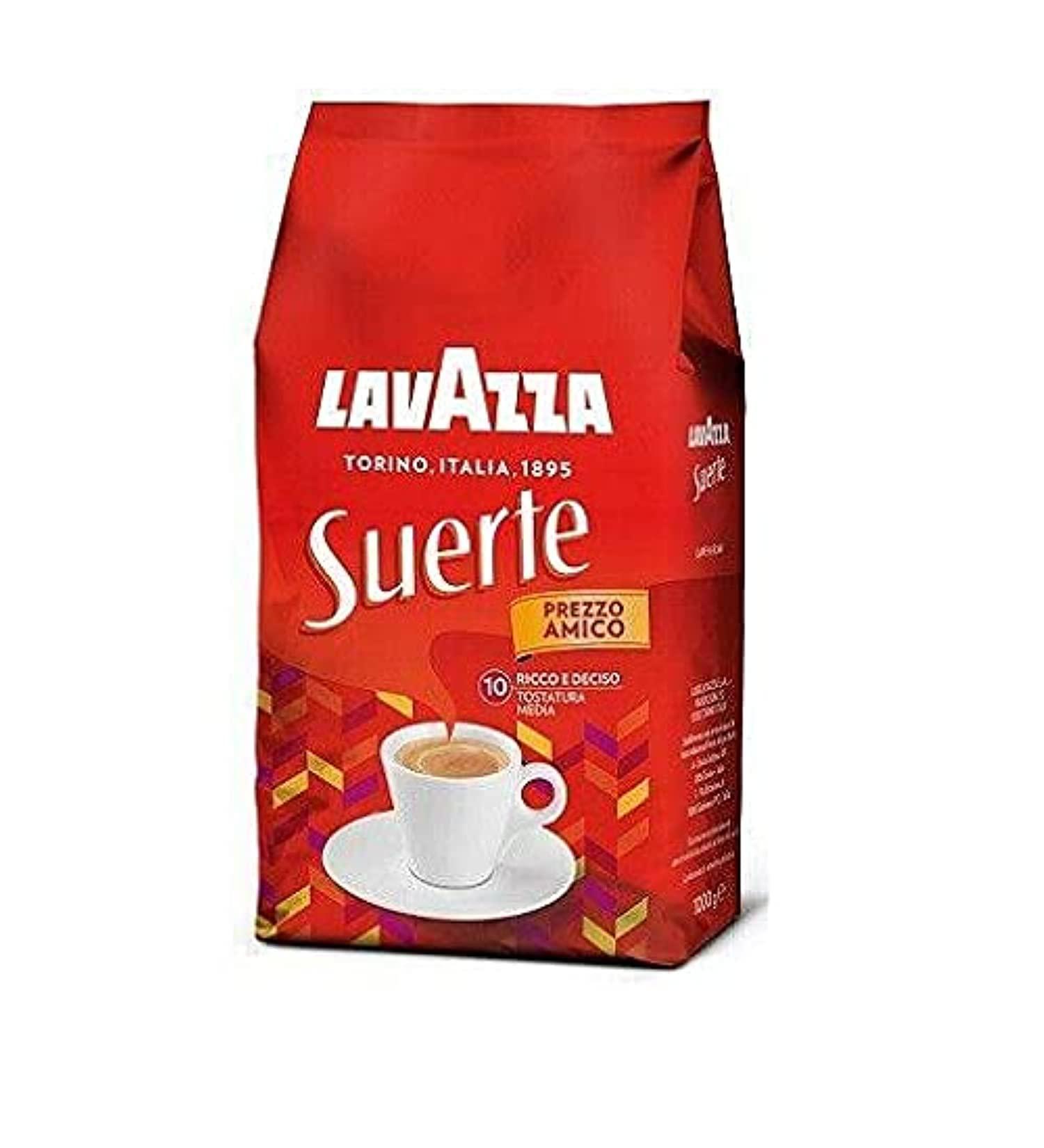 Lavazza Suerte (Torr fi et Moulu) Grains de Caf pour Machine Expresso - 1 kg - Buy Online on GoSupps.com