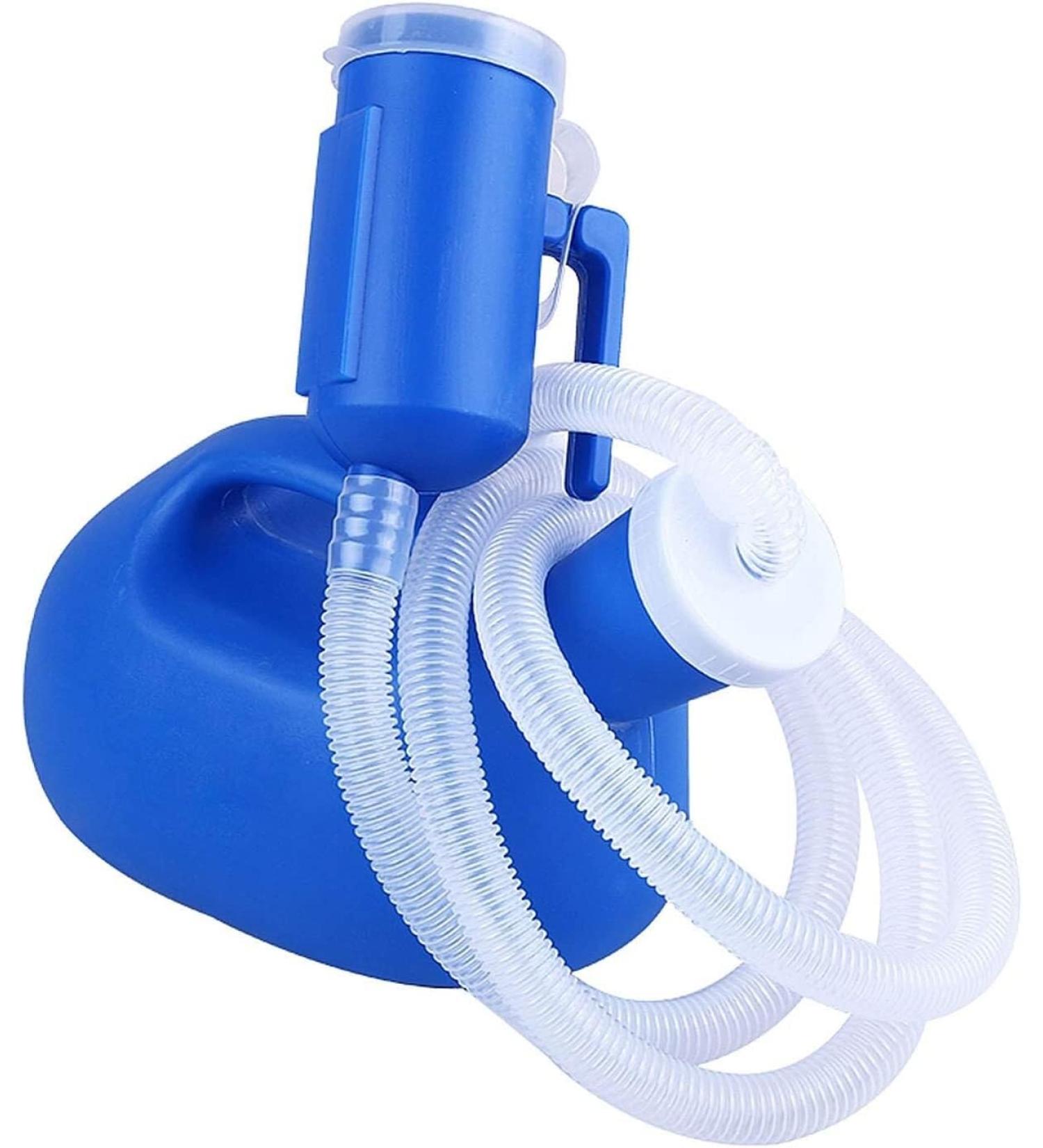 Potty Urinal for Men Spill Proof Men's Potty Portable Urinal Pee Bottle 2000 ML for Home Camping Car Travel - Buy Online on GoSupps.com