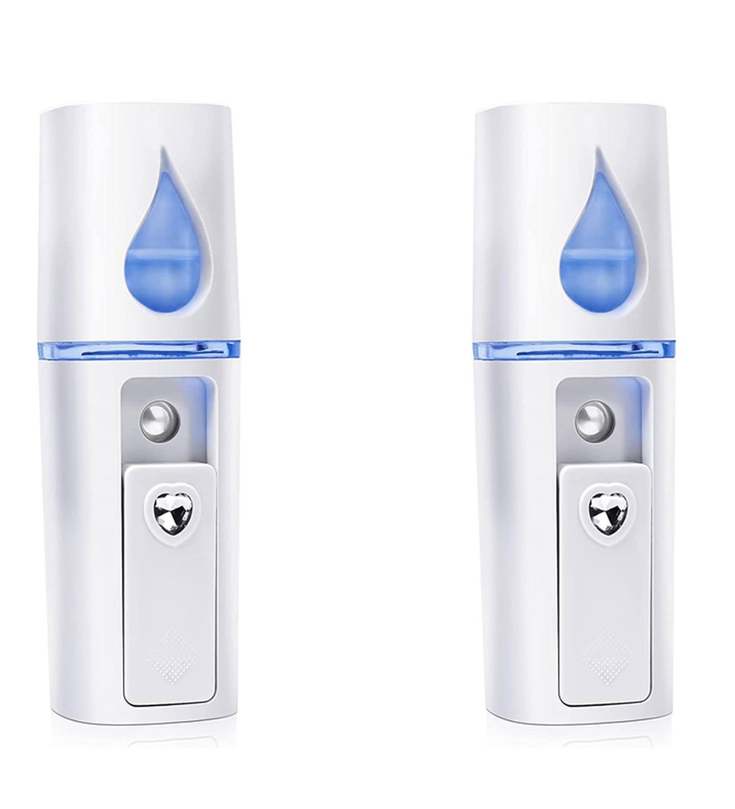 2X Extensions de Cils D'Atomisation de Vaporisateur Nano Mister Mini Portable avec Miroir Blanc - Buy Online on GoSupps.com