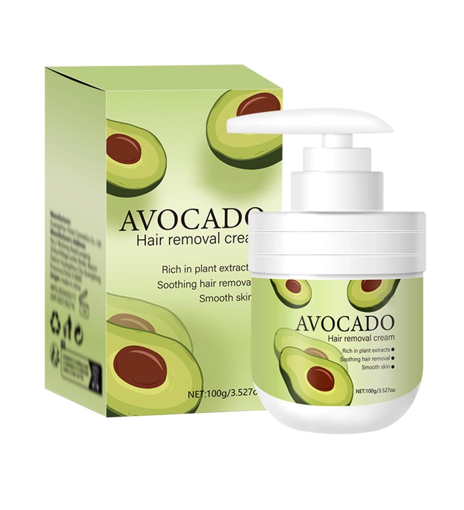  Yugugomo Hair removal cream 100g ultra-gentle moisturizing with avocado for sensitive skin smooth and gentle formula - Buy Online on GoSupps.com